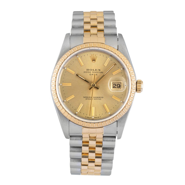 Rolex Datejust acciaio / oro automatismo orologio da uomo 15223  [2602432]