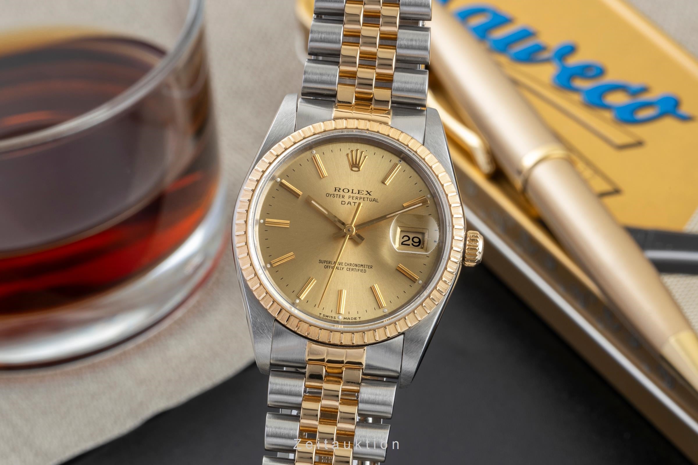 Rolex Datejust acero / oro automático reloj para caballeros 15223  [2602432]