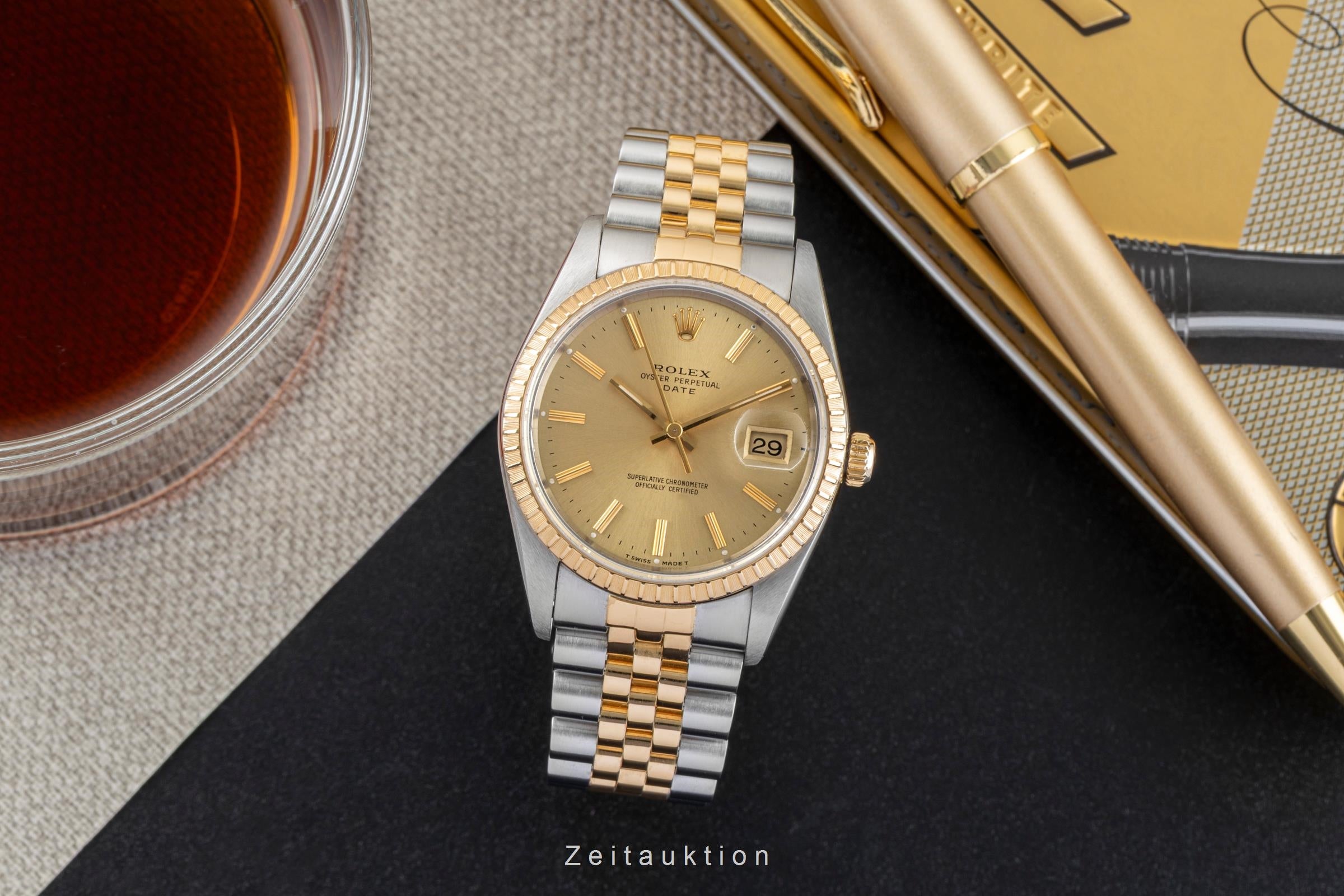Rolex Datejust acciaio / oro automatismo orologio da uomo 15223  [2602432]