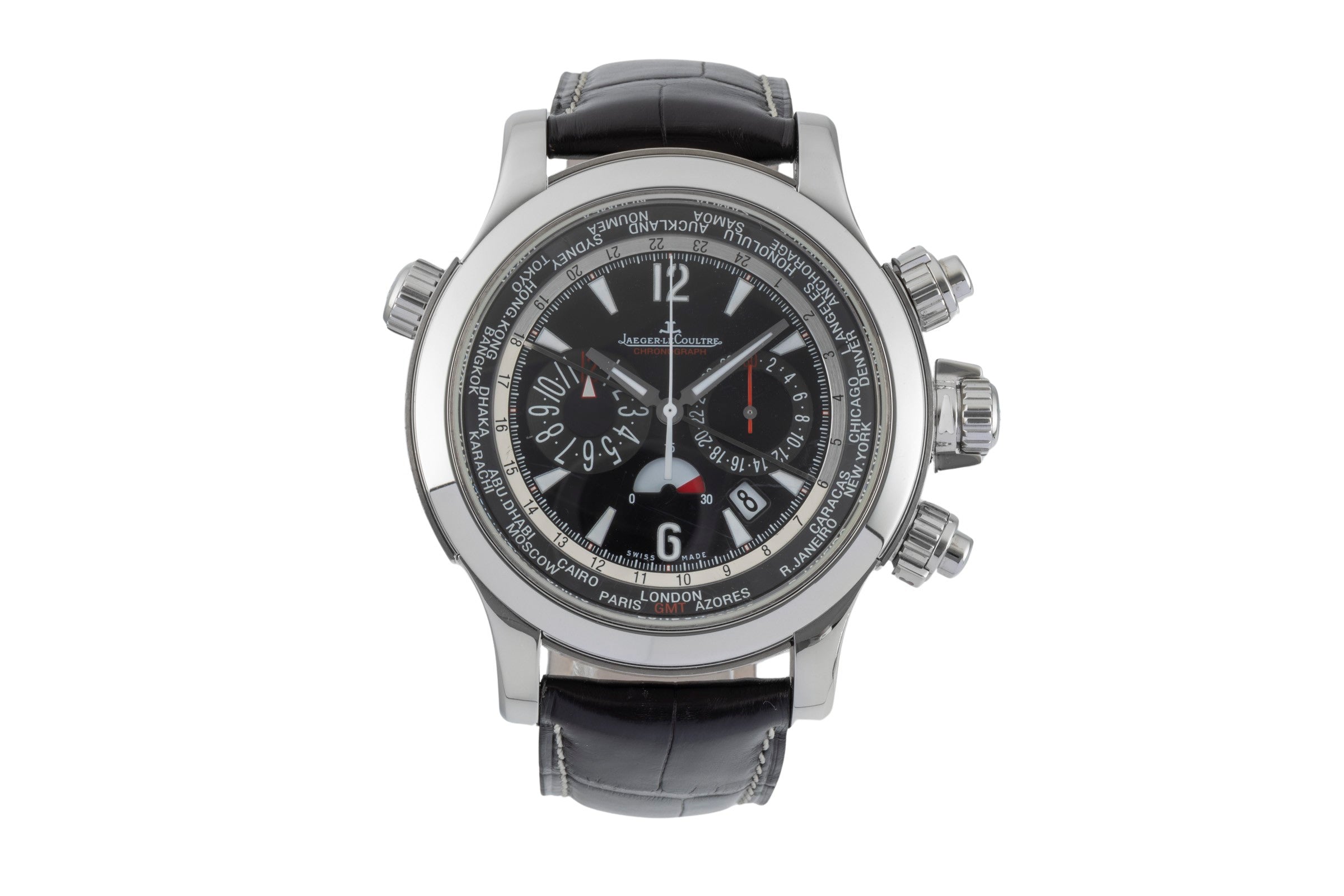 Jaeger LeCoultre Master Compressor cronografo acciaio / titanio automatismo orologio da uomo Q1768470, 150.8.22  [2602433]