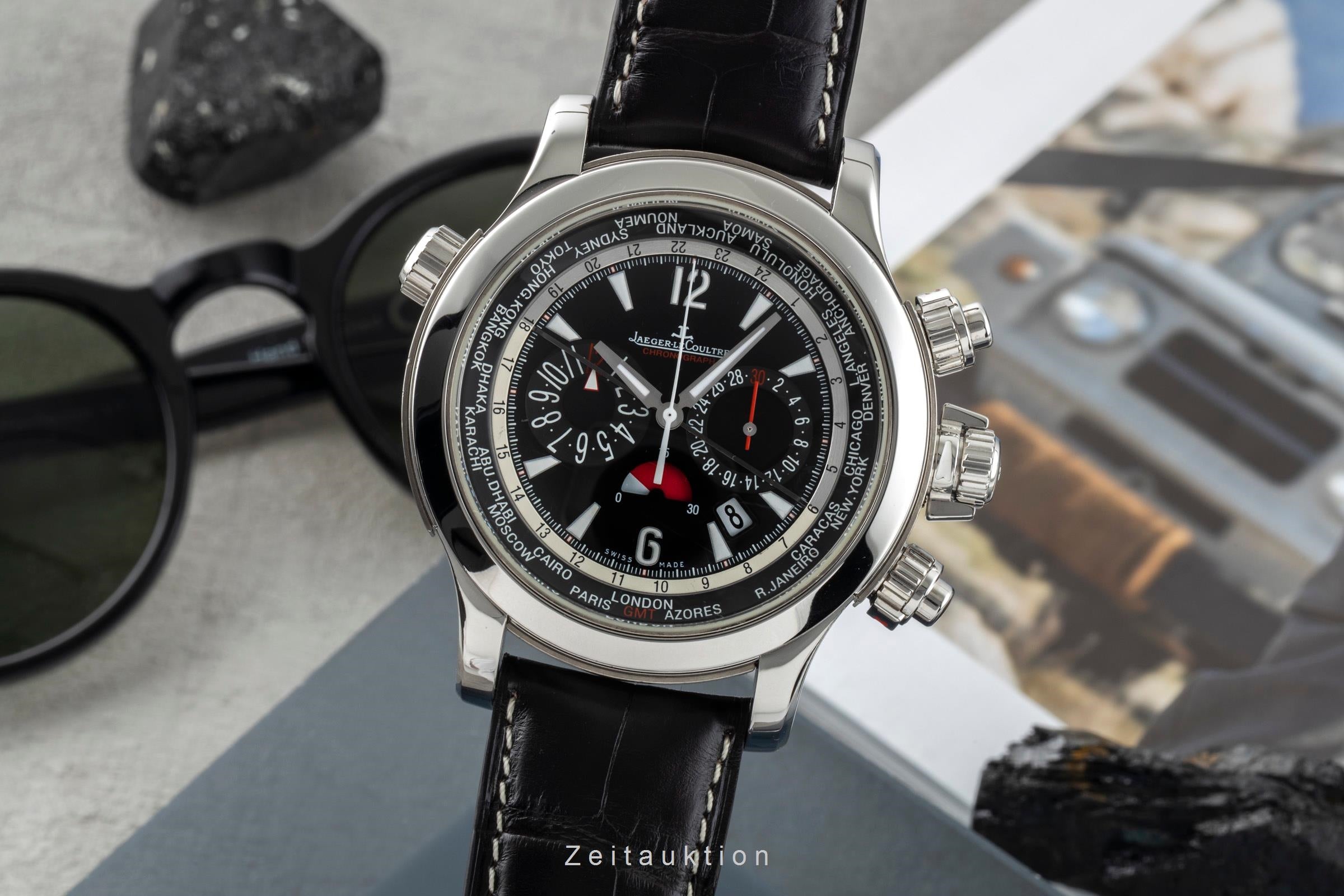 Jaeger LeCoultre Master Compressor cronografo acciaio / titanio automatismo orologio da uomo Q1768470, 150.8.22  [2602433]