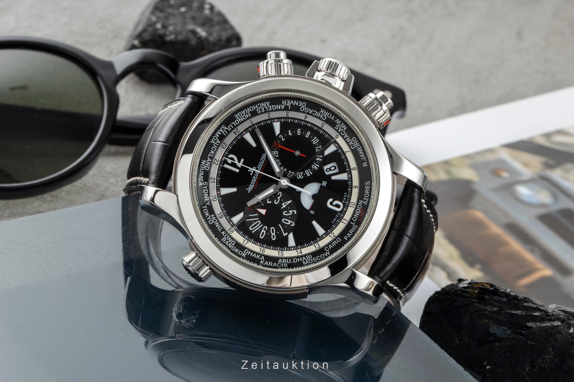 Jaeger LeCoultre Master Compressor cronografo acciaio / titanio automatismo orologio da uomo Q1768470, 150.8.22  [2602433]