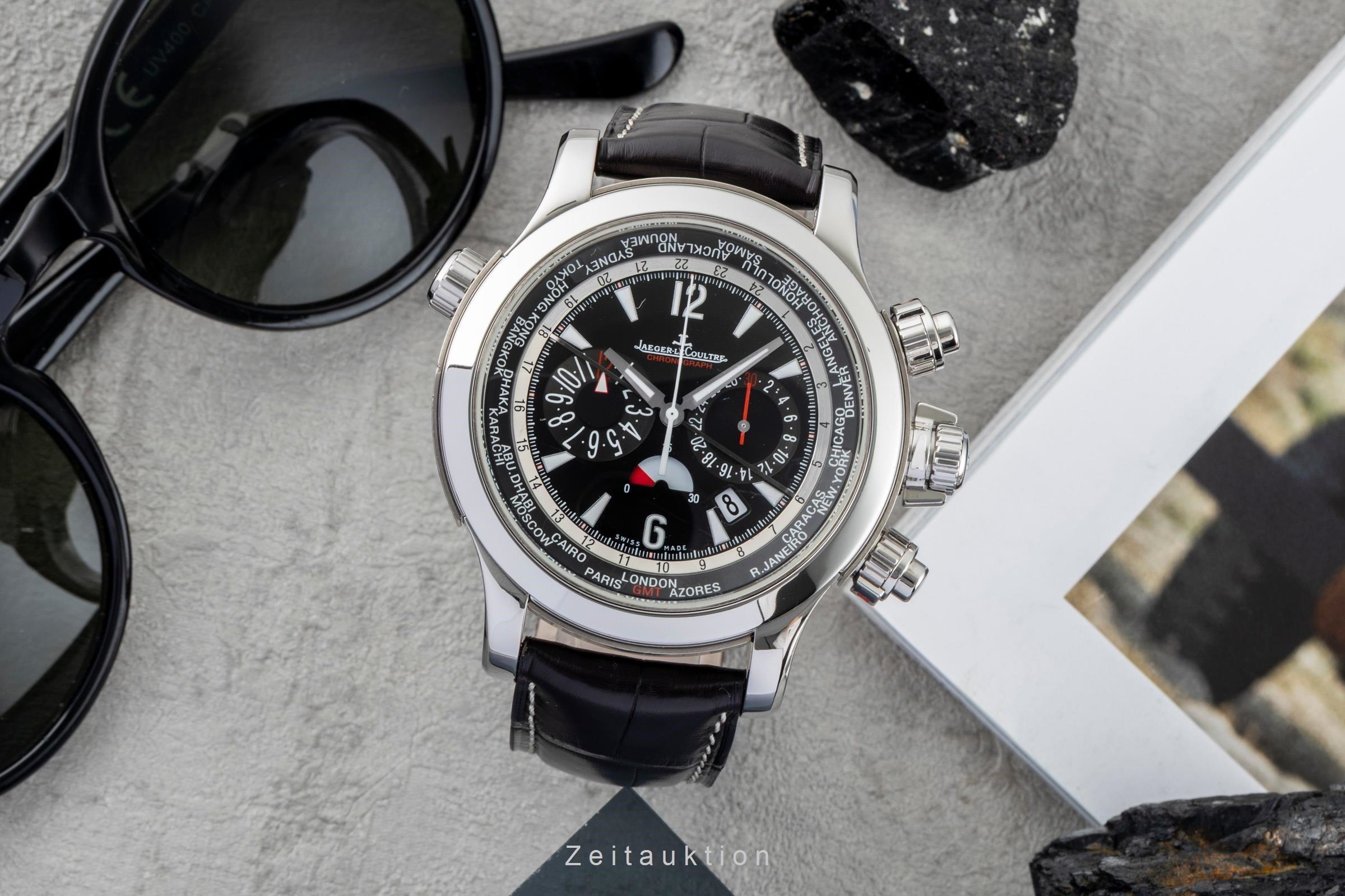 Jaeger LeCoultre Master Compressor cronografo acciaio / titanio automatismo orologio da uomo Q1768470, 150.8.22  [2602433]
