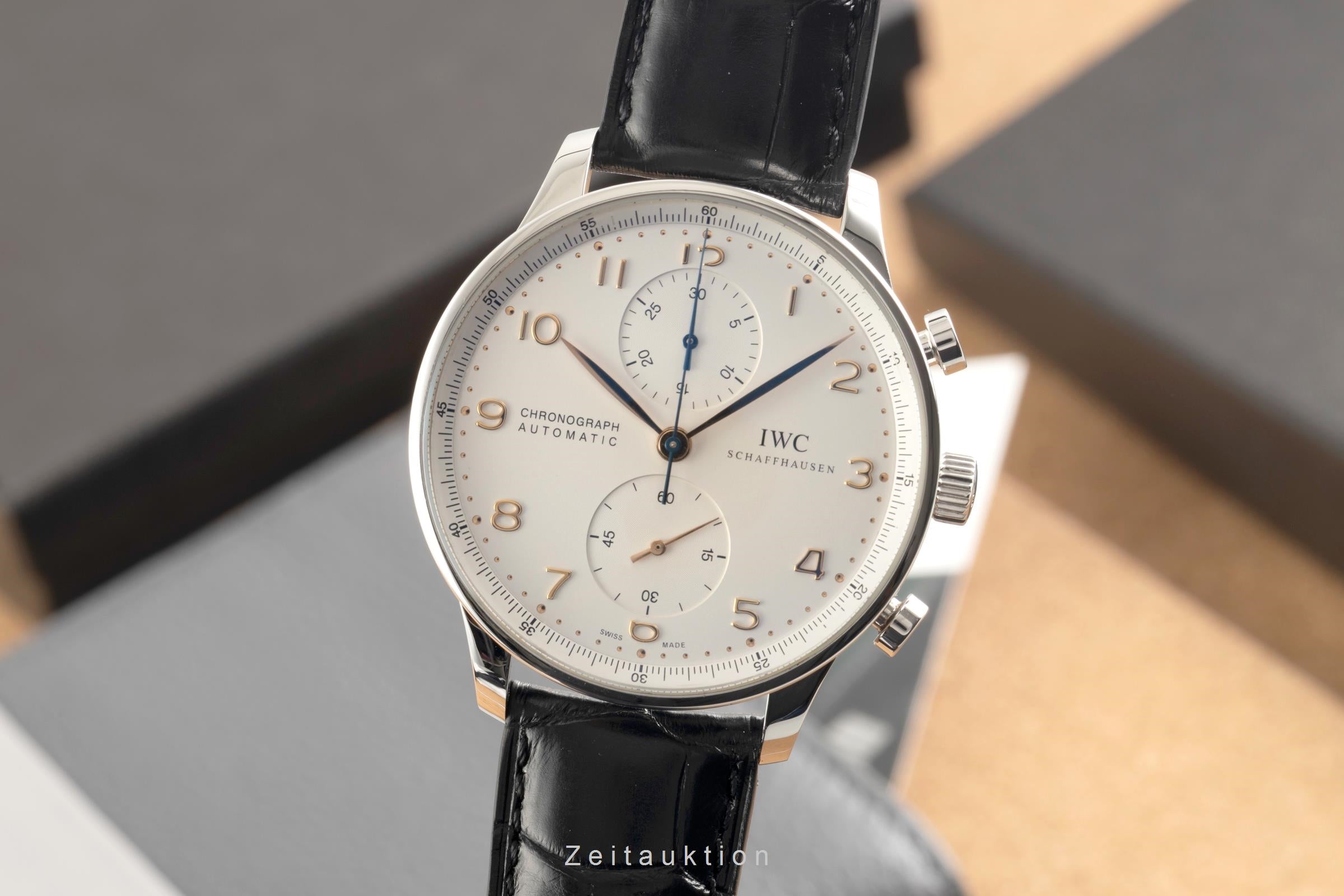 IWC Portugieser chronograph steel automatic men's watch IW371401  [2602435]
