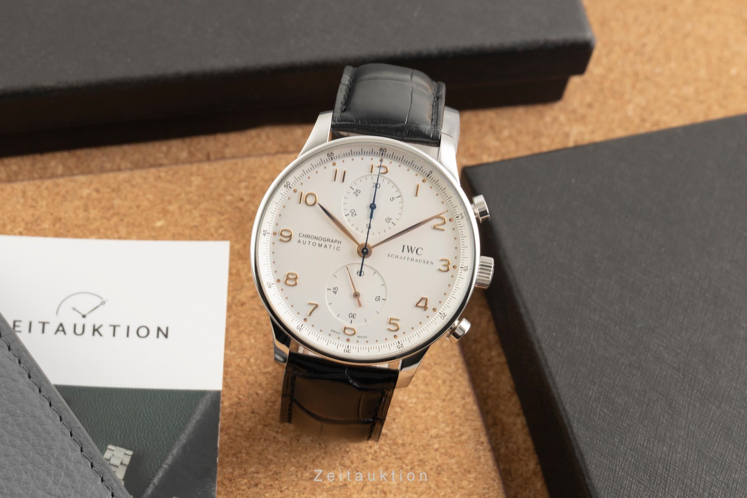 IWC Portugieser chronograph steel automatic men's watch IW371401  [2602435]
