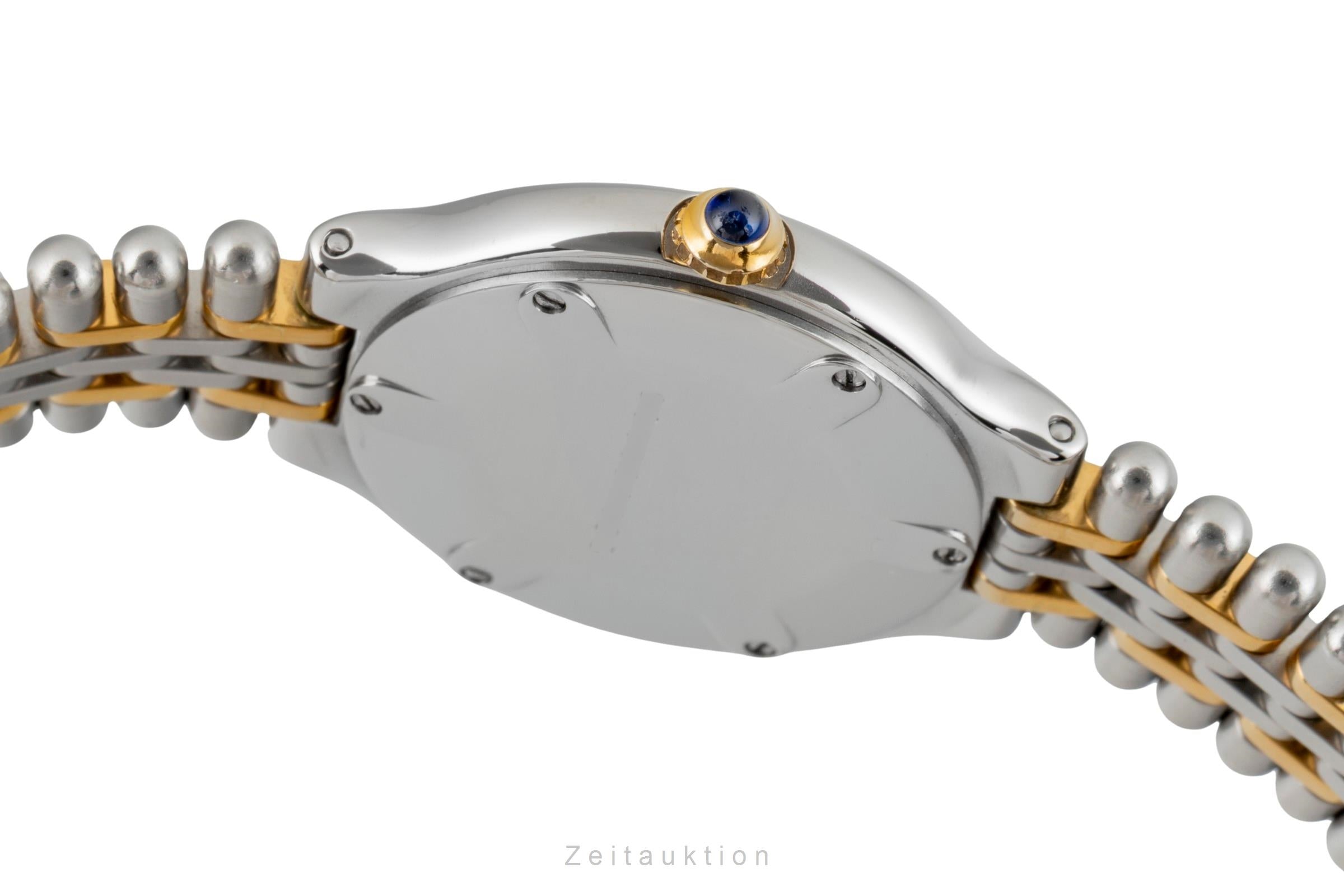 Cartier Must De Cartier 21 XL Stahl / vergoldet Quarz Ref. 9011 Box & Papiere  [2602437]