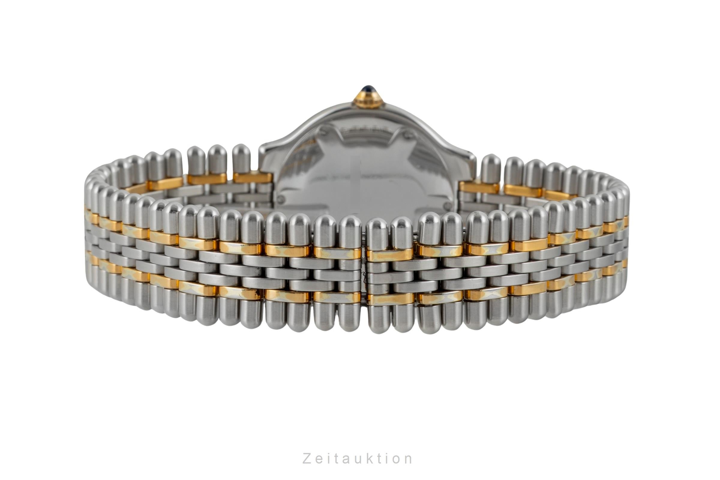 Cartier Must De Cartier 21 XL Stahl / vergoldet Quarz Ref. 9011 Box & Papiere  [2602437]