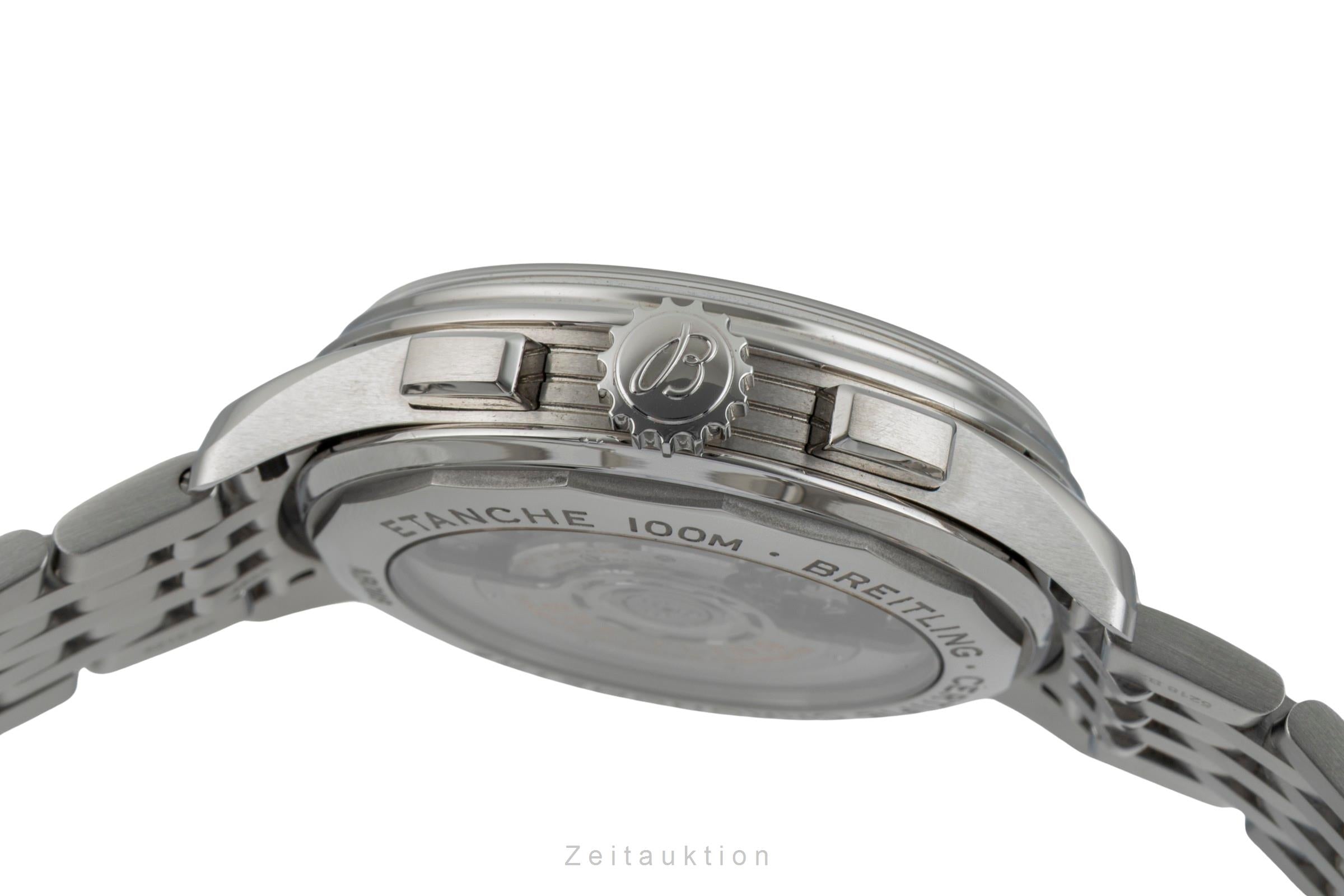 Breitling Premier B01 Chronograph Blue Automatik Herrenuhr Ref AB0118A61C1A1 B&P [2602440]