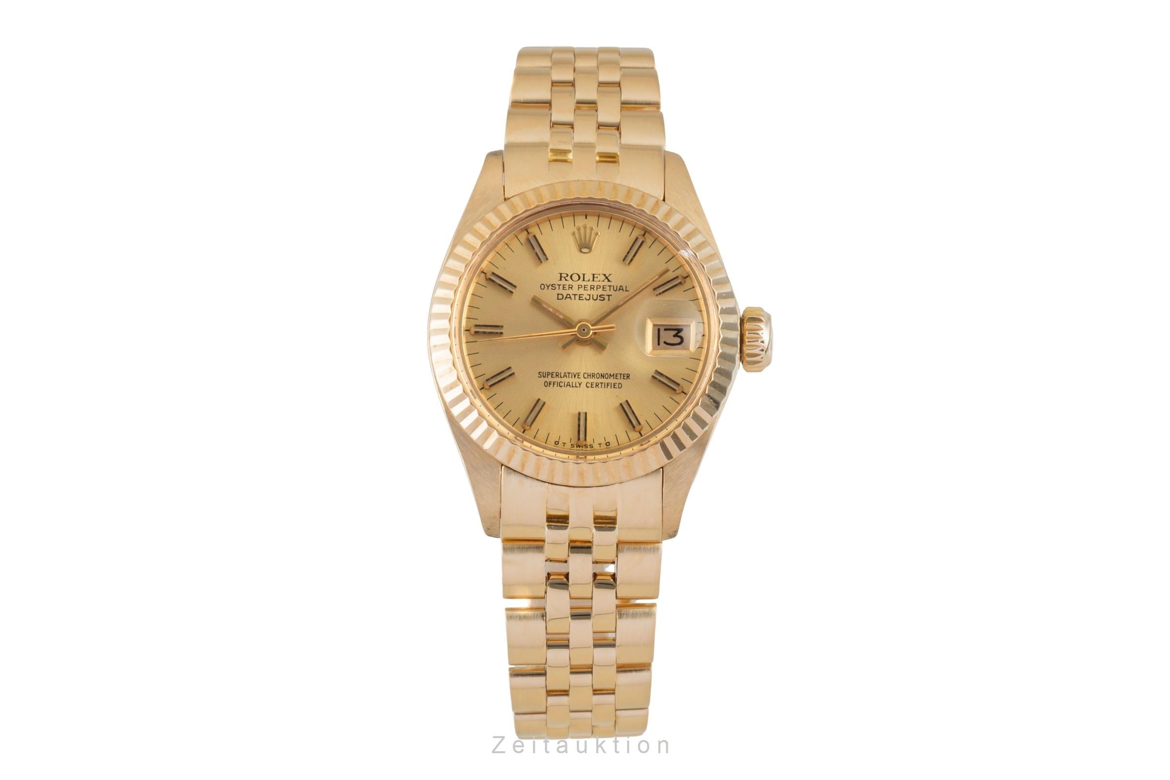 Rolex Lady Datejust oro de 18 quilates automático reloj para damas  6917 Vintage  [2602445]