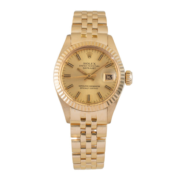 Rolex Lady Datejust oro de 18 quilates automático reloj para damas  6917 Vintage  [2602445]