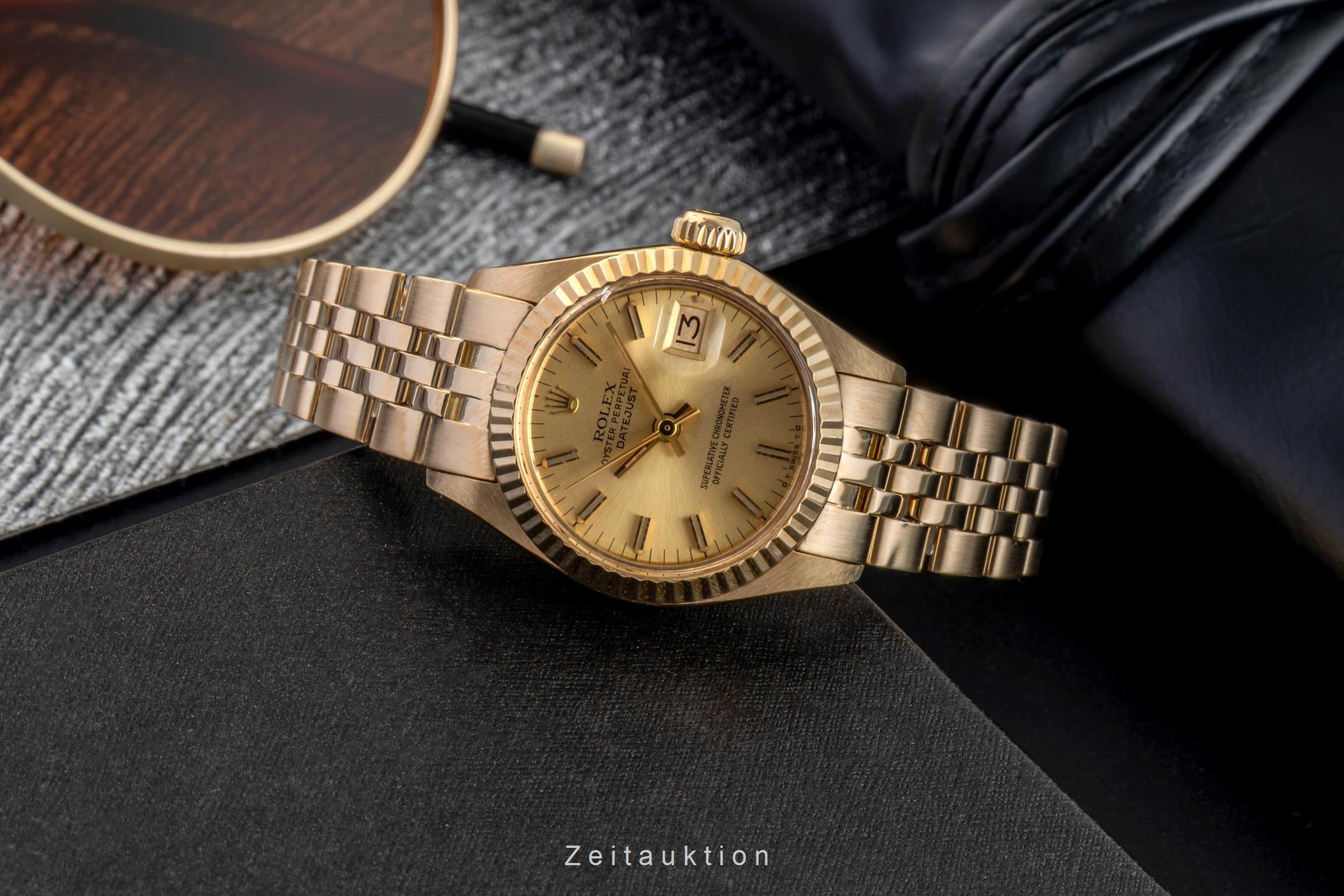 Rolex Lady Datejust oro de 18 quilates automático reloj para damas  6917 Vintage  [2602445]
