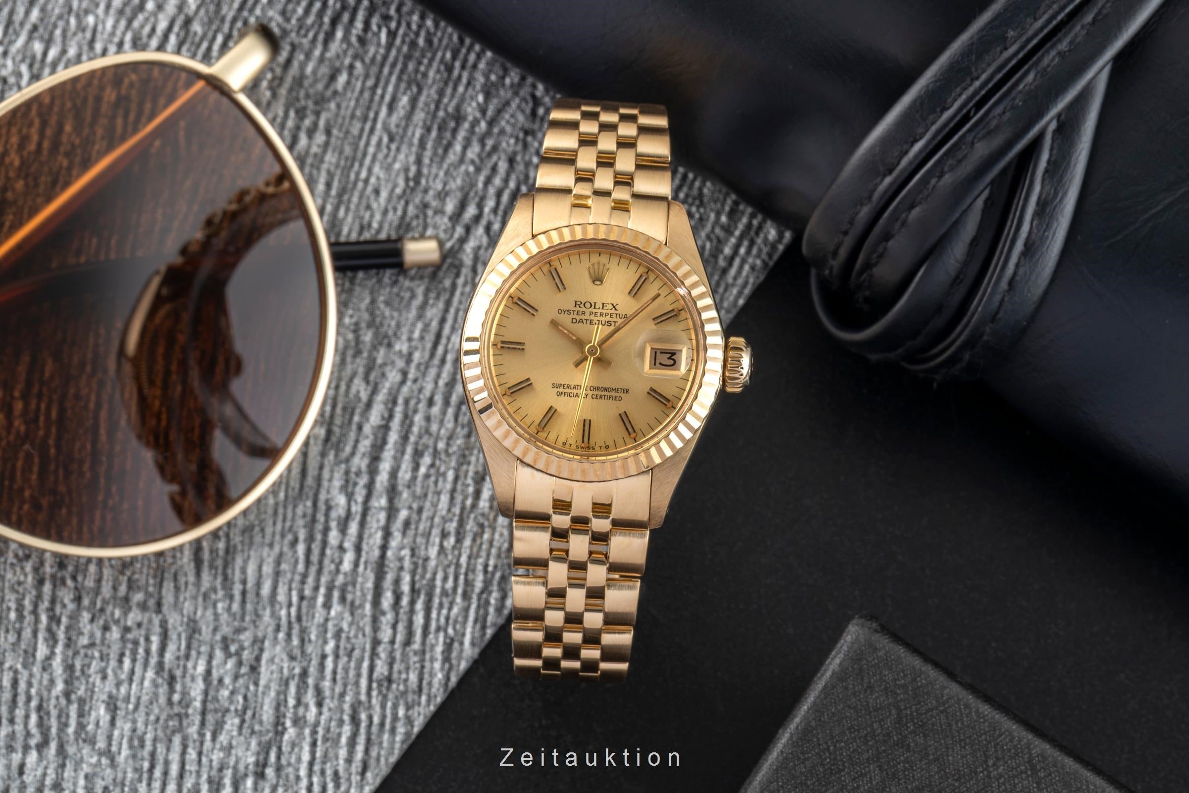 Rolex Lady Datejust oro de 18 quilates automático reloj para damas  6917 Vintage  [2602445]