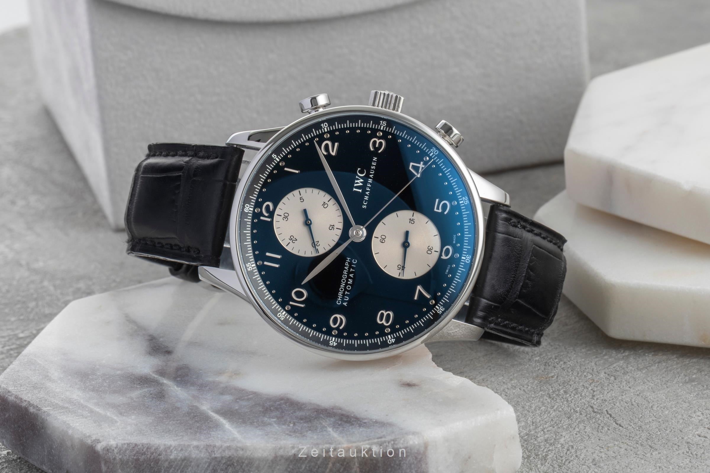 IWC Portugieser Chronograph Stahl Automatik Herrenuhr Ref. IW371404 VP: 9100,- € [2602448]