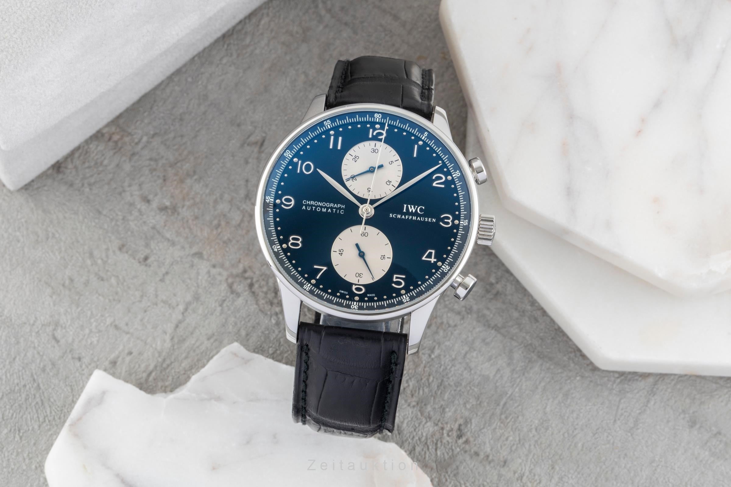 IWC Portugieser Chronograph Stahl Automatik Herrenuhr Ref. IW371404 VP: 9100,- € [2602448]