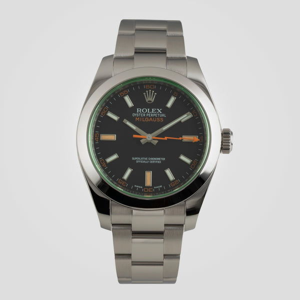 Rolex Milgauss Edelstahl Automatik Herrenuhr Ref. 116400GV Box & Papiere 2016 [2602454]