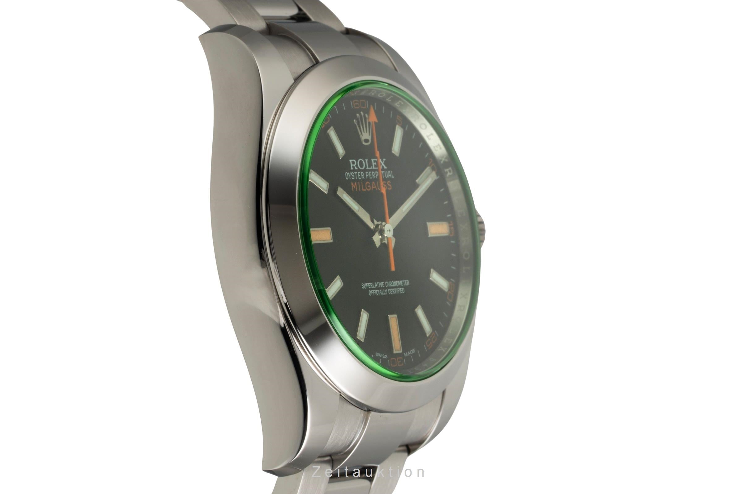 Rolex Milgauss Edelstahl Automatik Herrenuhr Ref. 116400GV Box & Papiere 2016 [2602454]