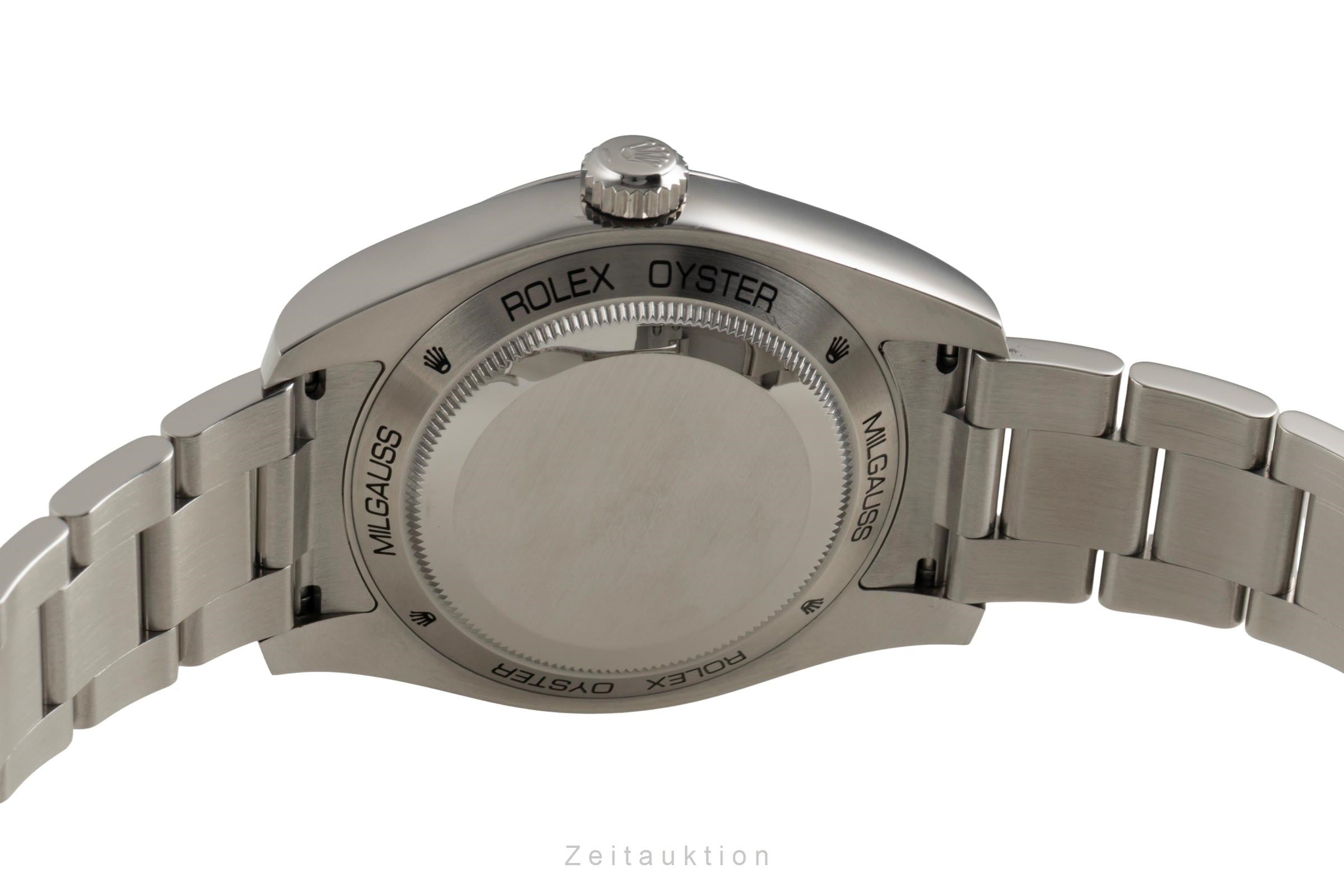 Rolex Milgauss Edelstahl Automatik Herrenuhr Ref. 116400GV Box & Papiere 2016 [2602454]