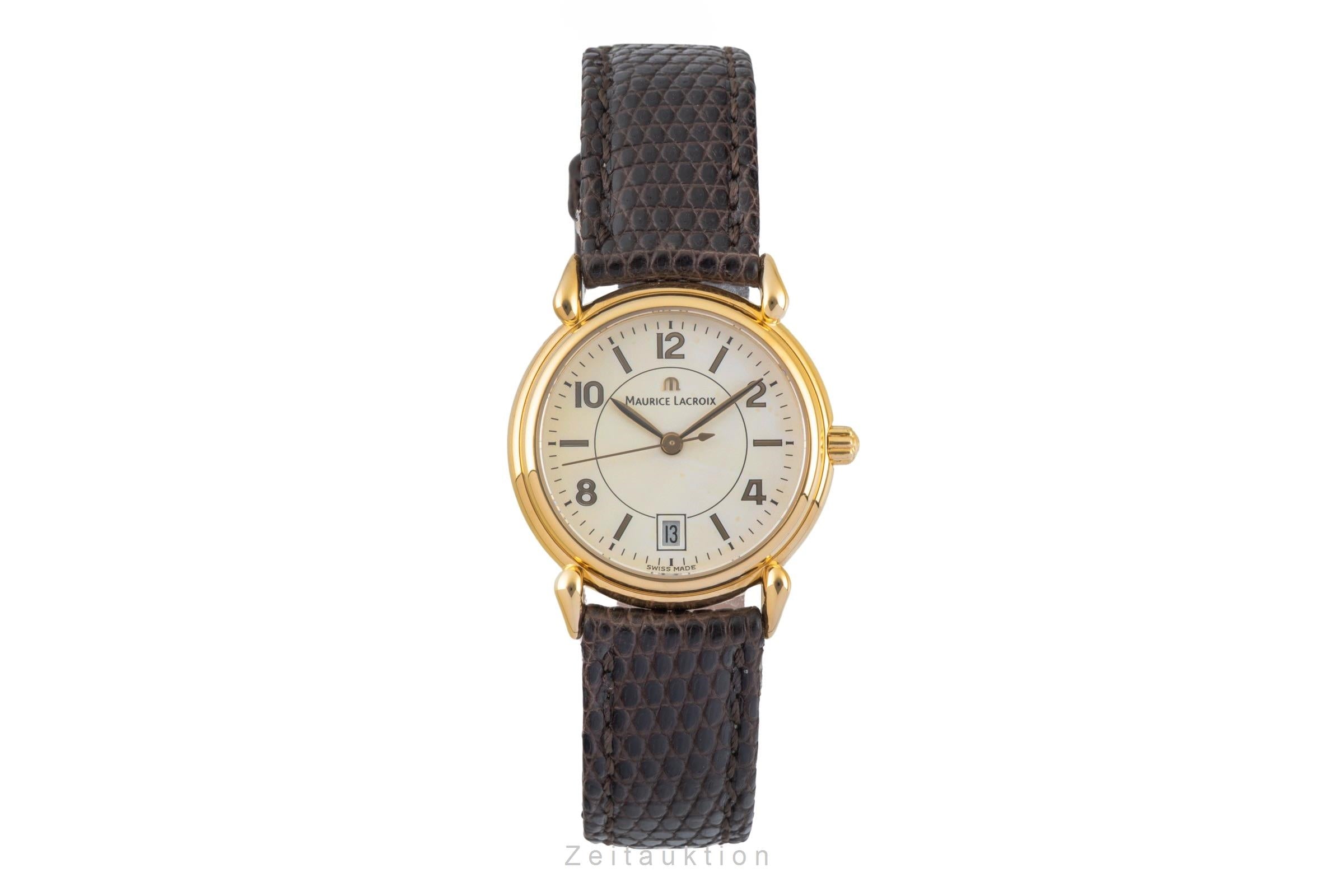 Maurice Lacroix laiton doré quartz montre pour femmes 89809  [2602456]