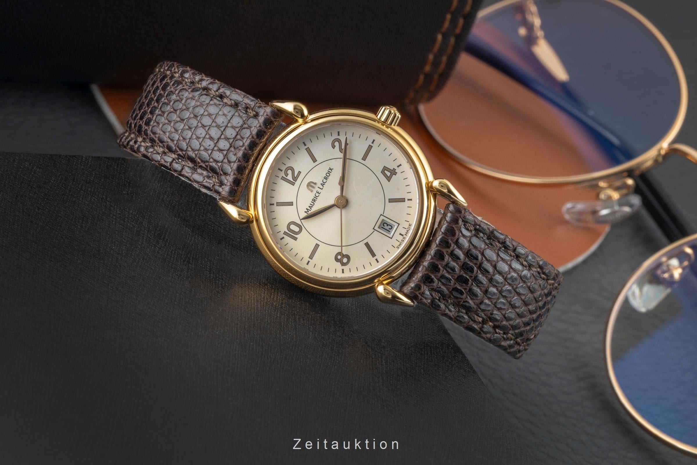 Maurice Lacroix laiton doré quartz montre pour femmes 89809  [2602456]