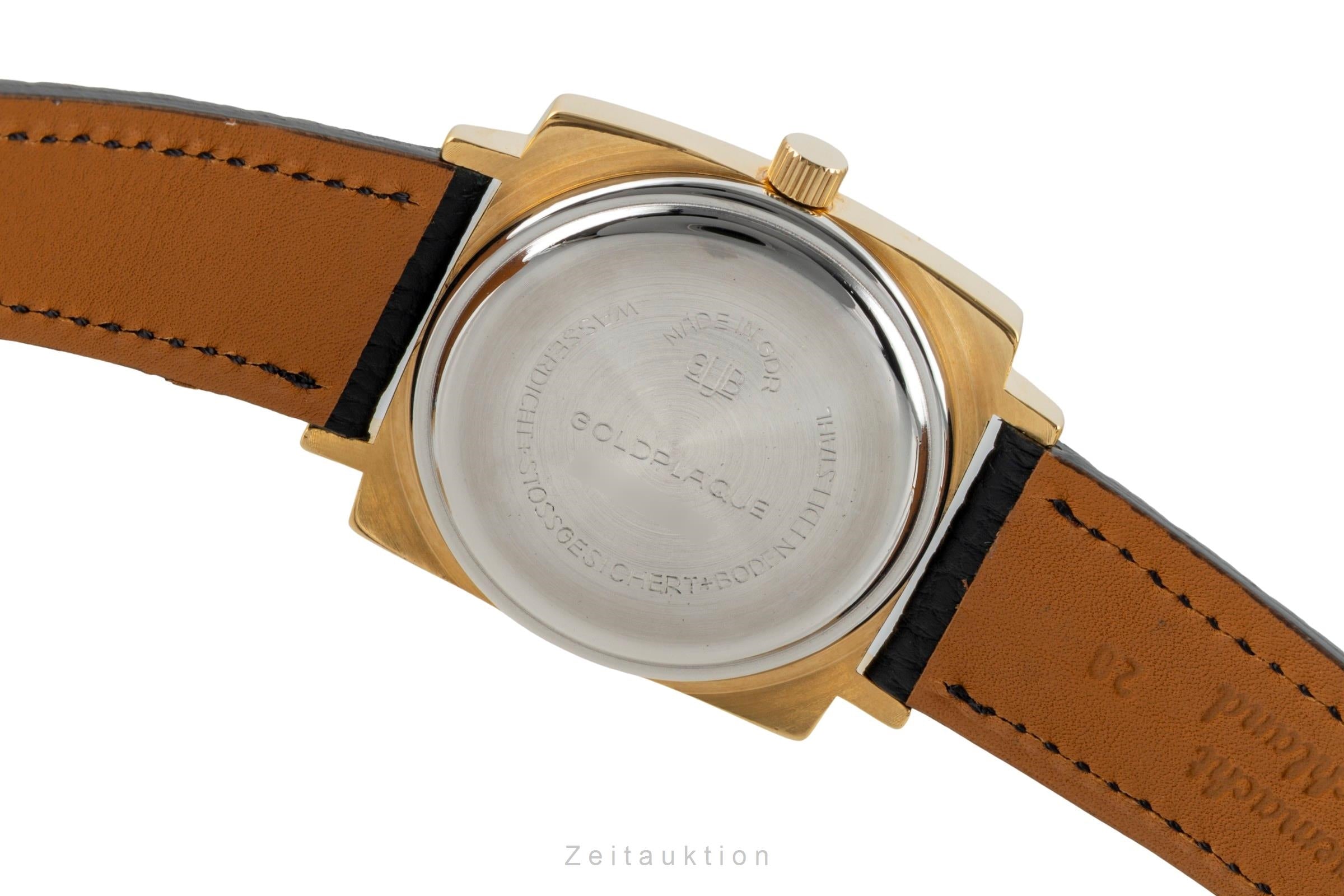 Glashütte Spezimatic latón bañado en oro automático reloj para caballeros Vintage  [2602457]