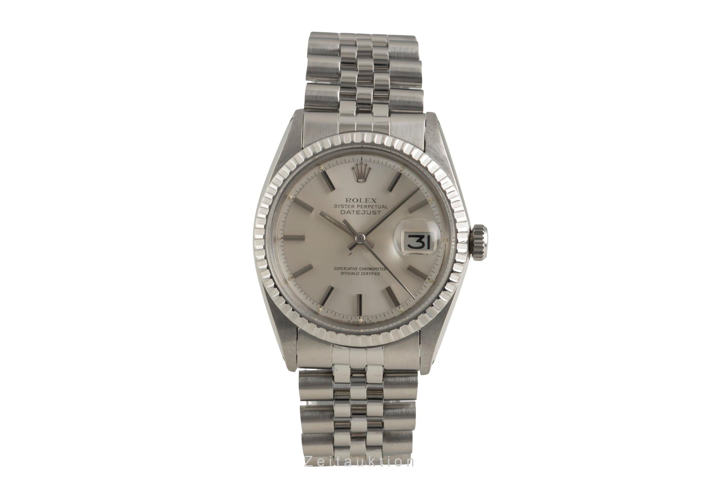 Rolex Datejust acier automatique montre pour hommes 1603 Vintage  [2602462]