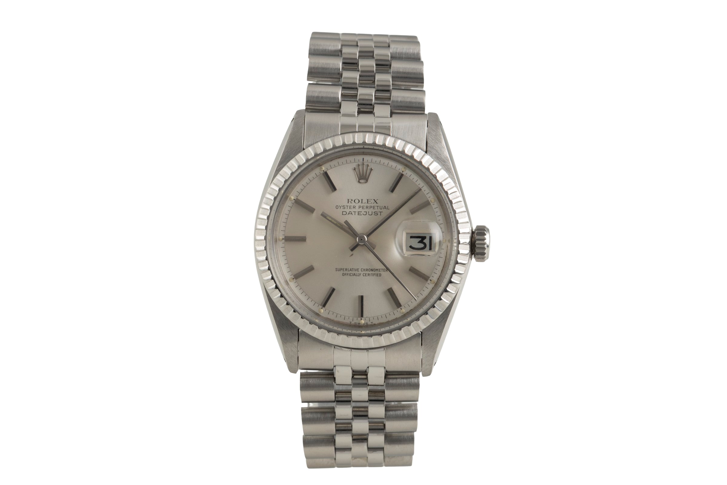 Rolex Datejust 36 Silver Dial Oyster Edelstahl Automatik Ref. 1603 Klassiker [2602462]