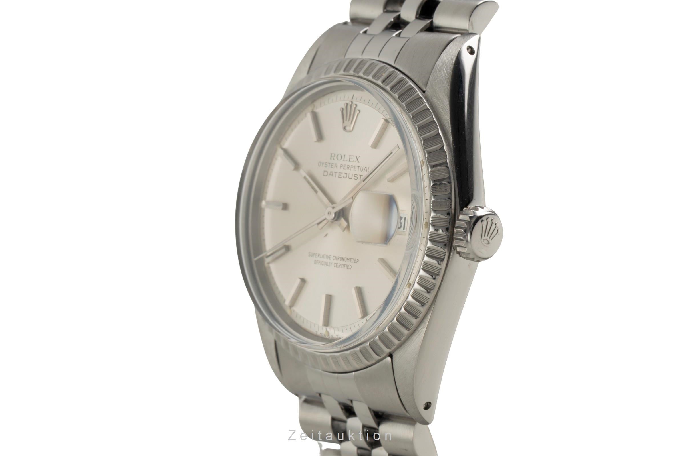 Rolex Datejust acier automatique montre pour hommes 1603 Vintage  [2602462]