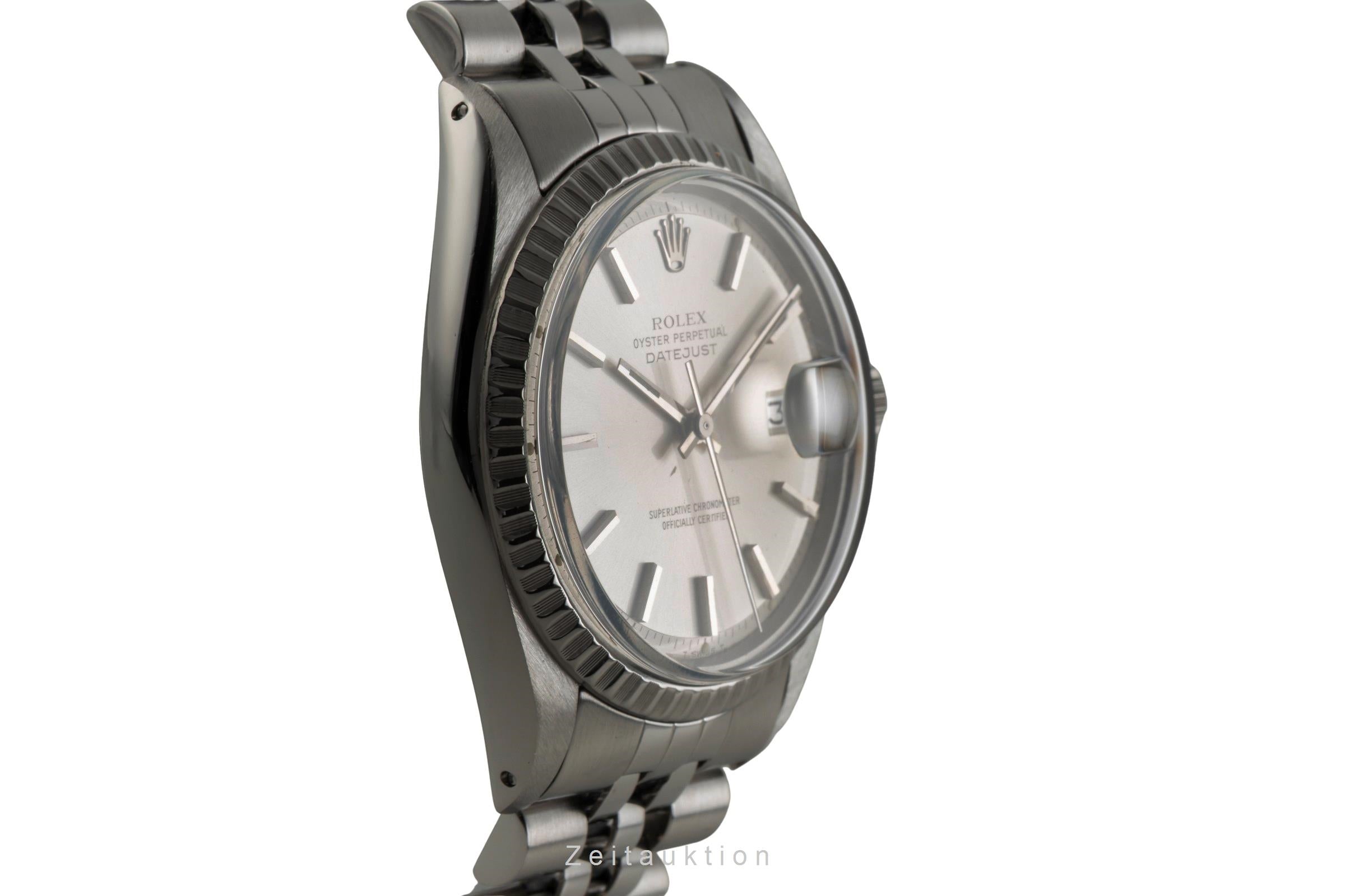 Rolex Datejust acier automatique montre pour hommes 1603 Vintage  [2602462]