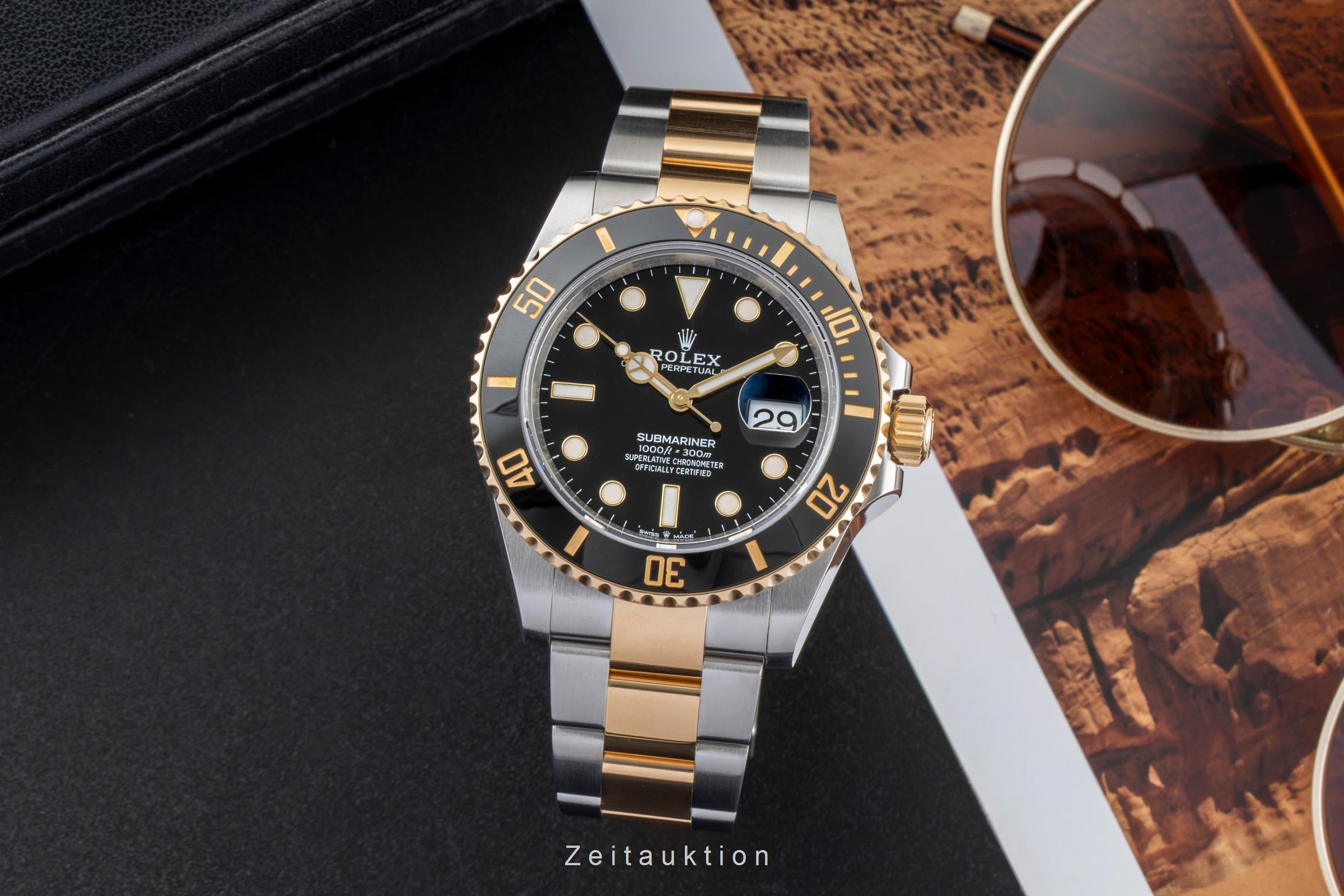 Rolex Submariner steel / gold automatic men's watch 126613LN  [2602464]