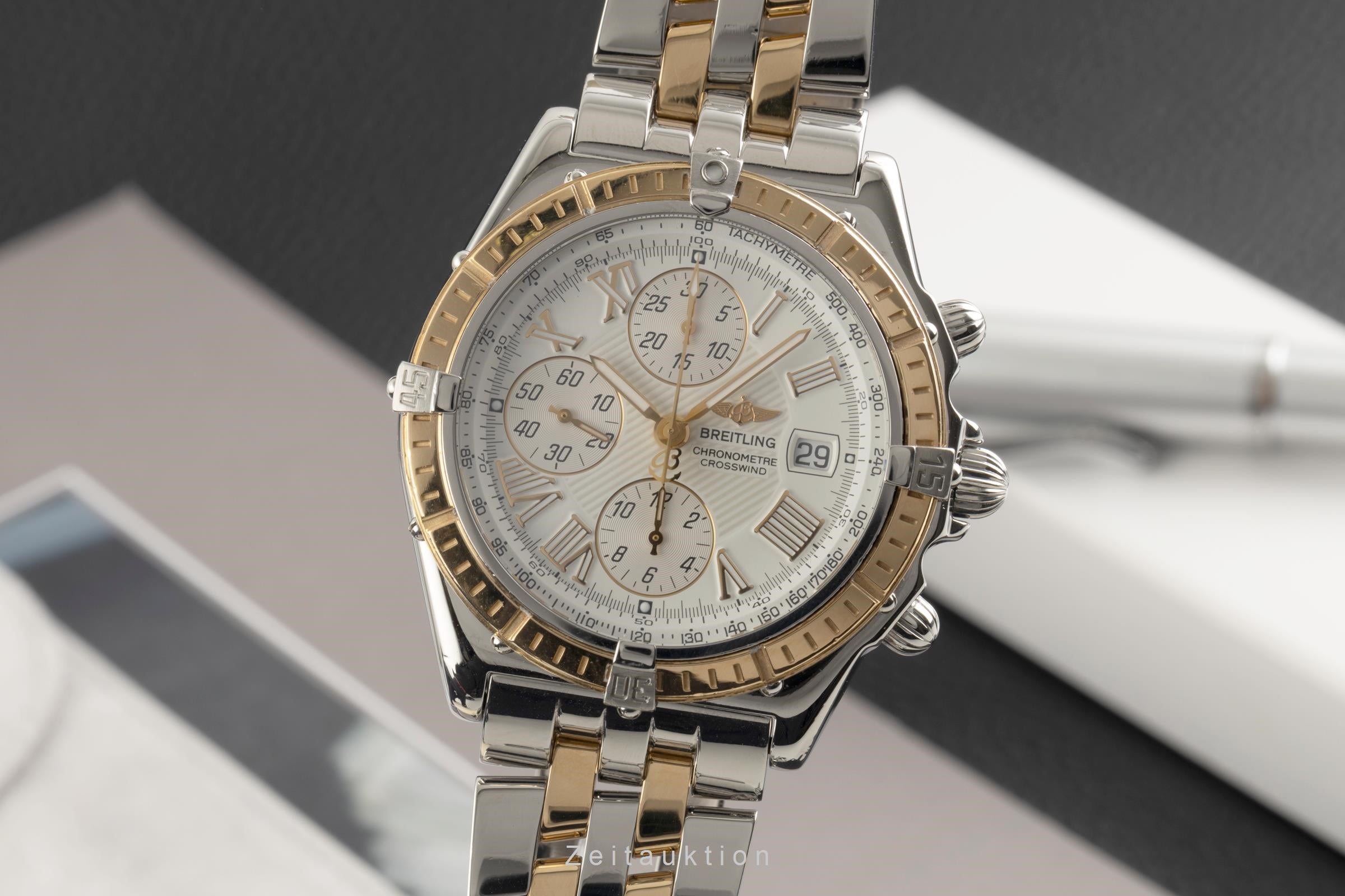 Breitling Crosswind Chronograph Stahl / Gold Automatik Herrenuhr Ref. D13355 [2602466]