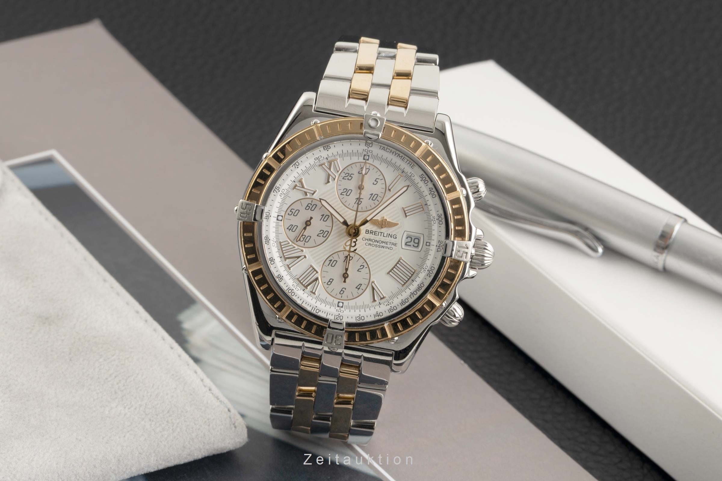 Breitling Crosswind Chronograph Stahl / Gold Automatik Herrenuhr Ref. D13355 [2602466]