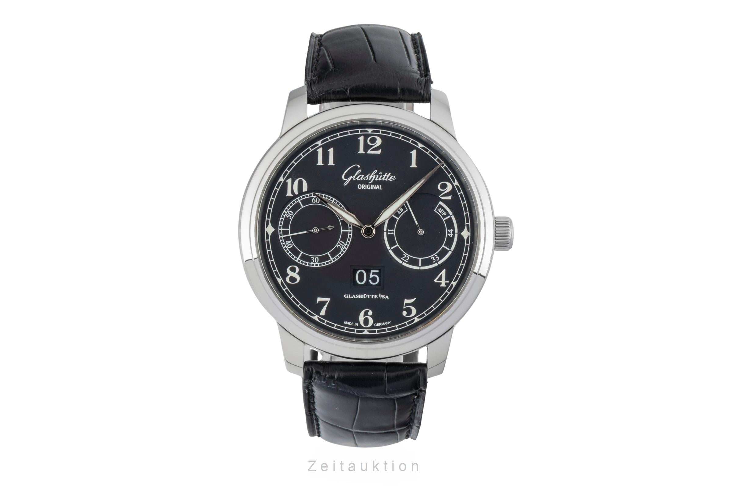 Glashütte Senator acciaio automatismo orologio da uomo 100-14-07-02-30 LP: 11100EUR  [2602467]