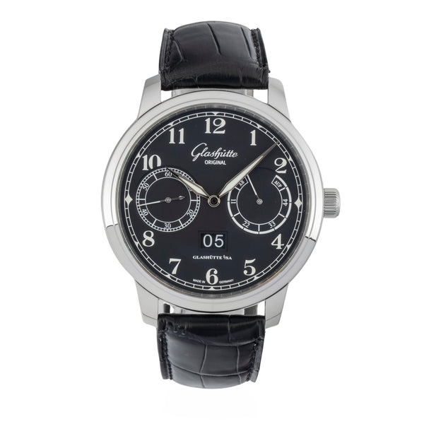 Glashütte Senator acciaio automatismo orologio da uomo 100-14-07-02-30 LP: 11100EUR  [2602467]