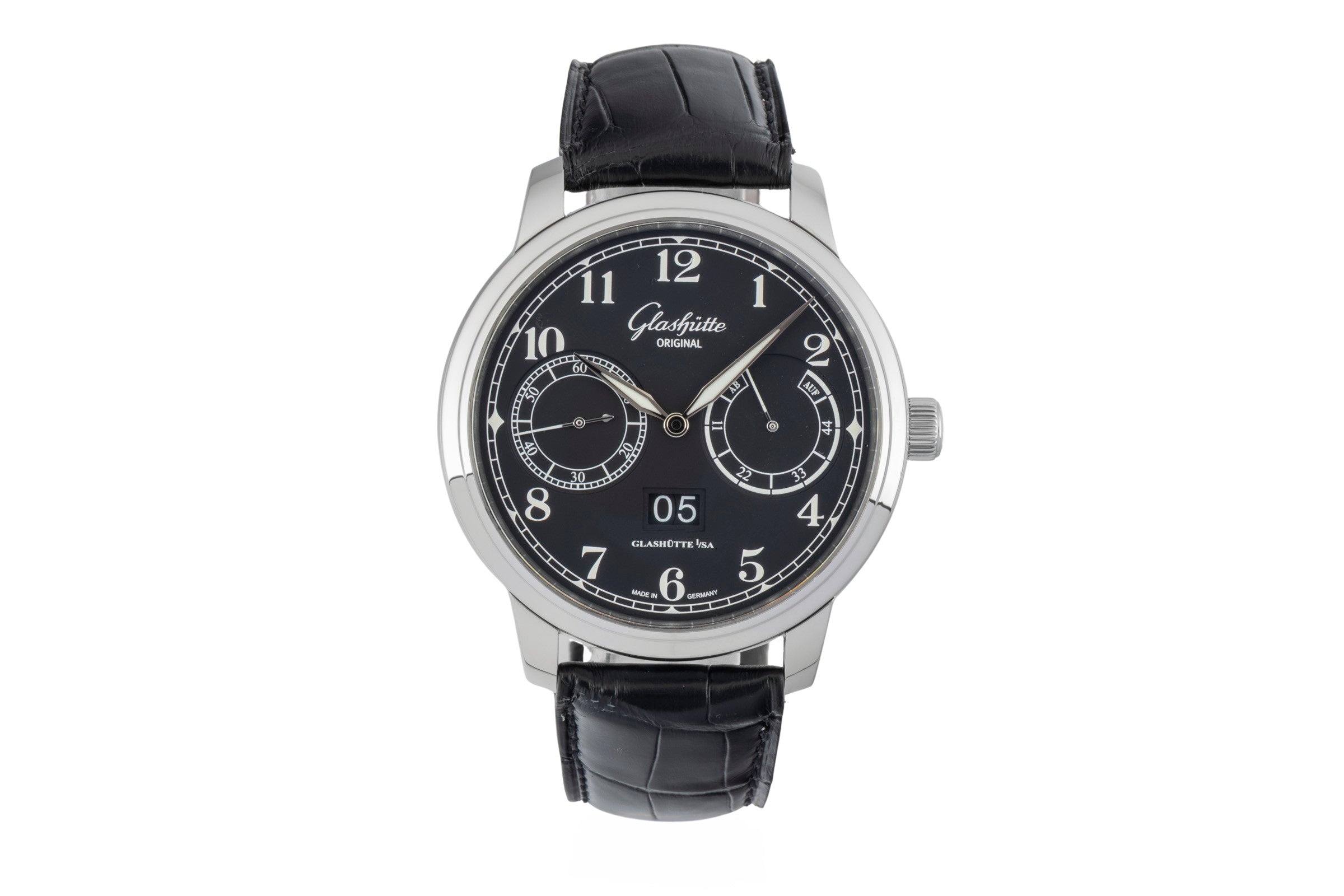 Glashütte Senator Observer Edelstahl Automatik Ref 100-14-07-02-30 VP: 11100,- € [2602467]