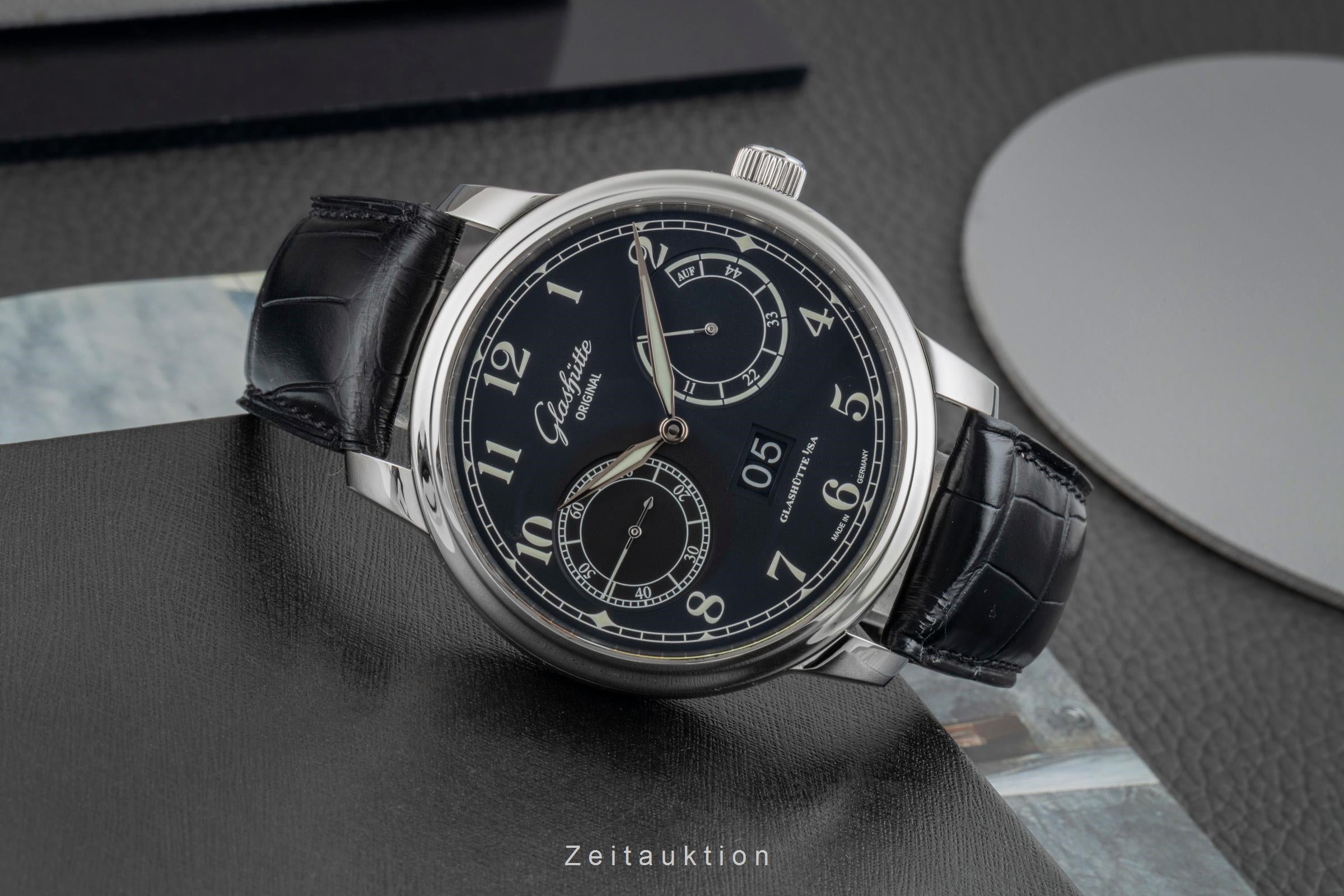 Glashütte Senator acciaio automatismo orologio da uomo 100-14-07-02-30 LP: 11100EUR  [2602467]