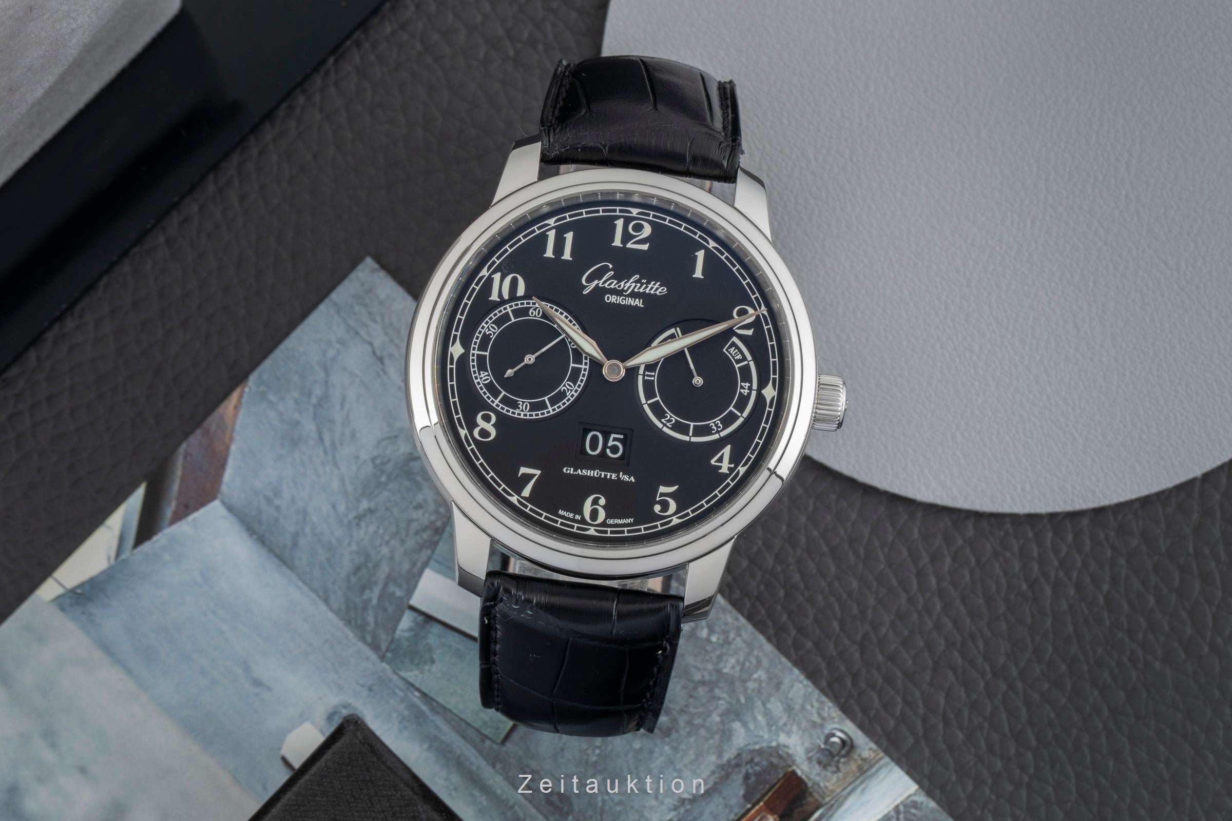 Glashütte Senator acciaio automatismo orologio da uomo 100-14-07-02-30 LP: 11100EUR  [2602467]