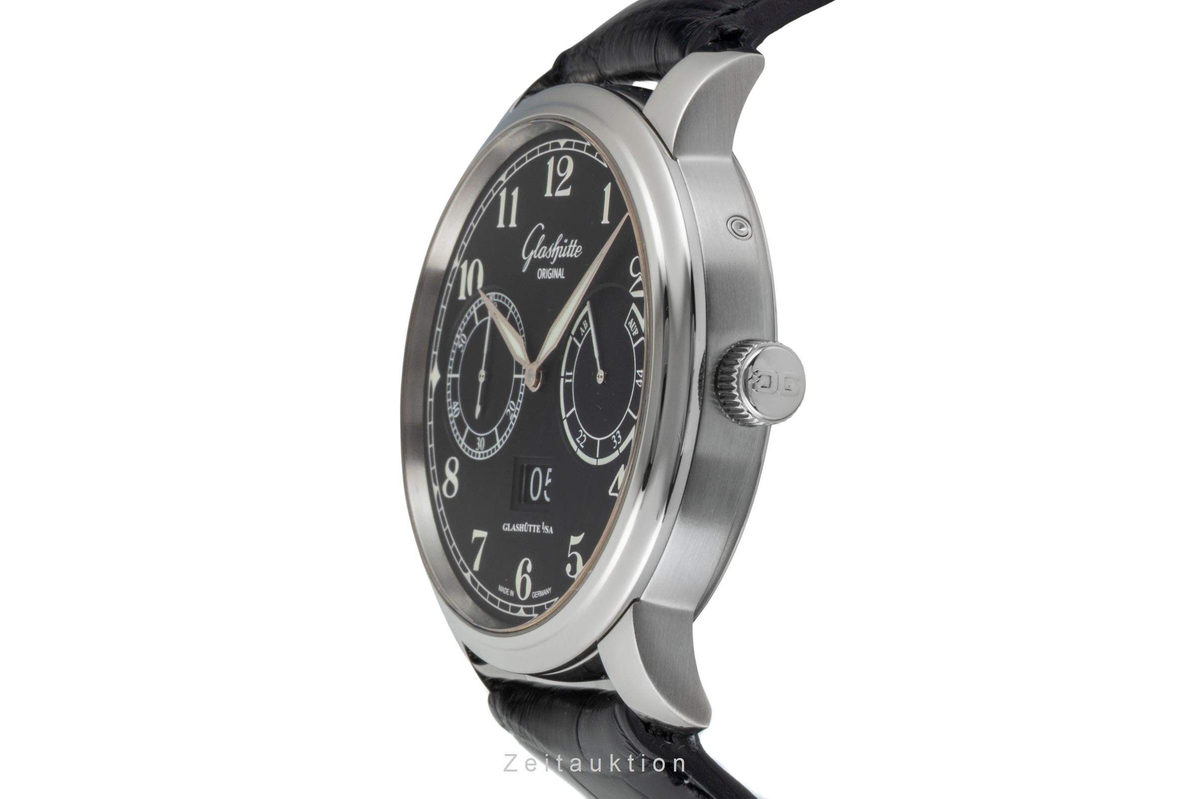 Glashütte Senator acciaio automatismo orologio da uomo 100-14-07-02-30 LP: 11100EUR  [2602467]