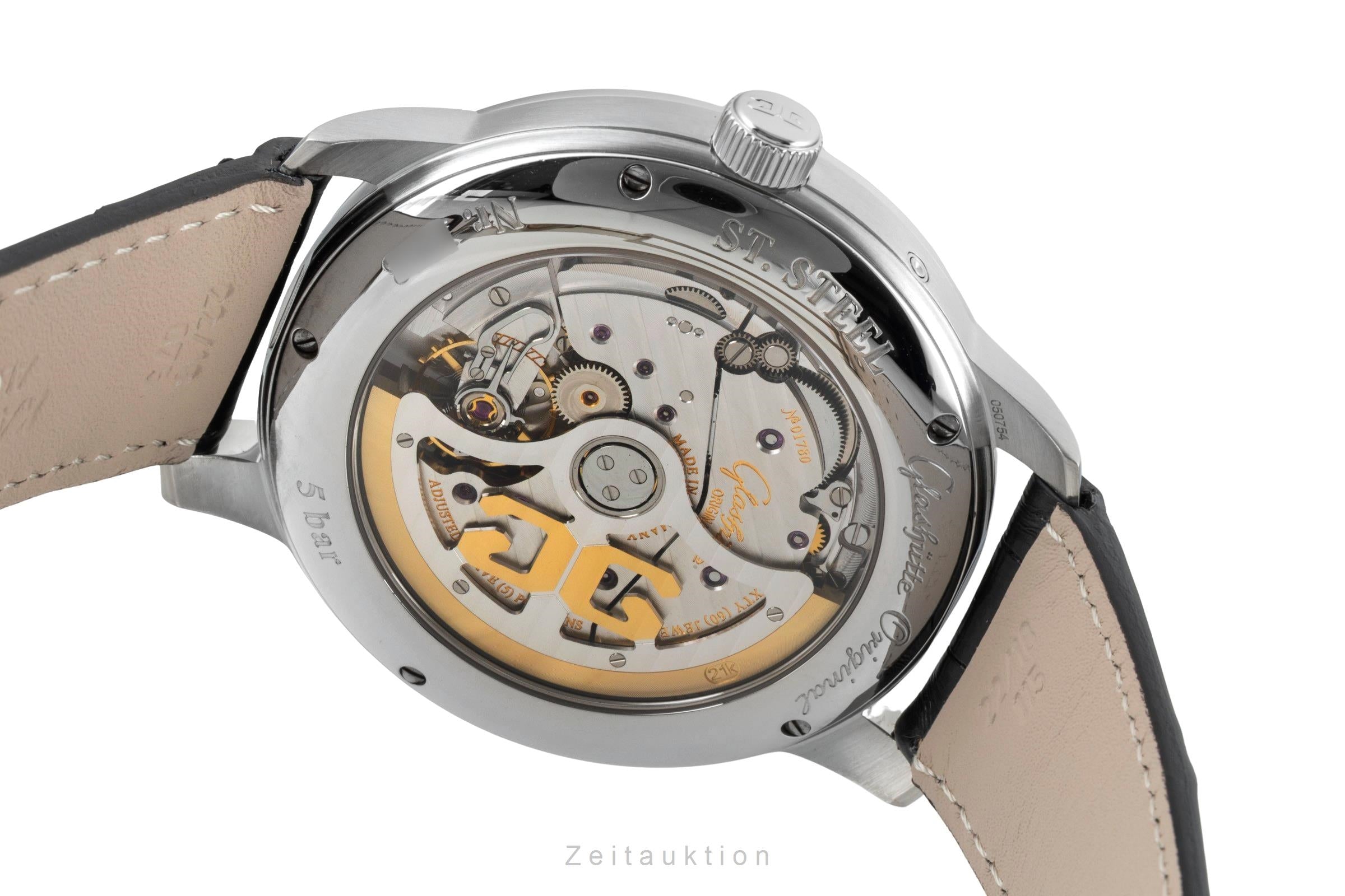 Glashütte Senator acciaio automatismo orologio da uomo 100-14-07-02-30 LP: 11100EUR  [2602467]