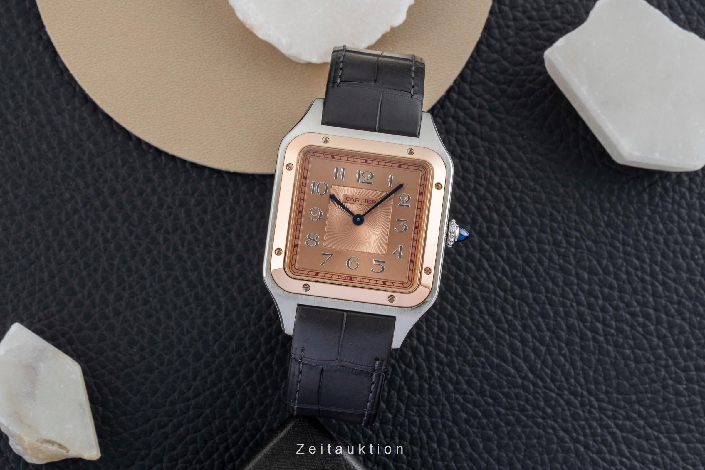 Cartier Santos Dumont acier / or  à remontage manuel montre pour hommes W2SA0025 Limited  [2602469]
