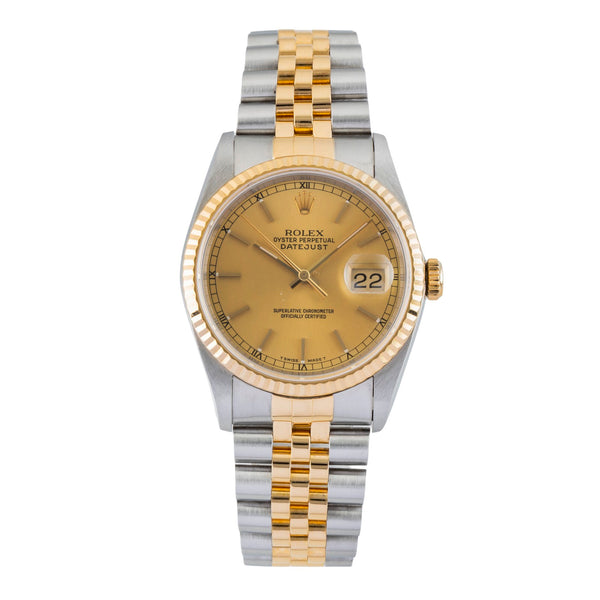 Rolex Datejust steel / gold automatic men's watch 16233  [2602477]