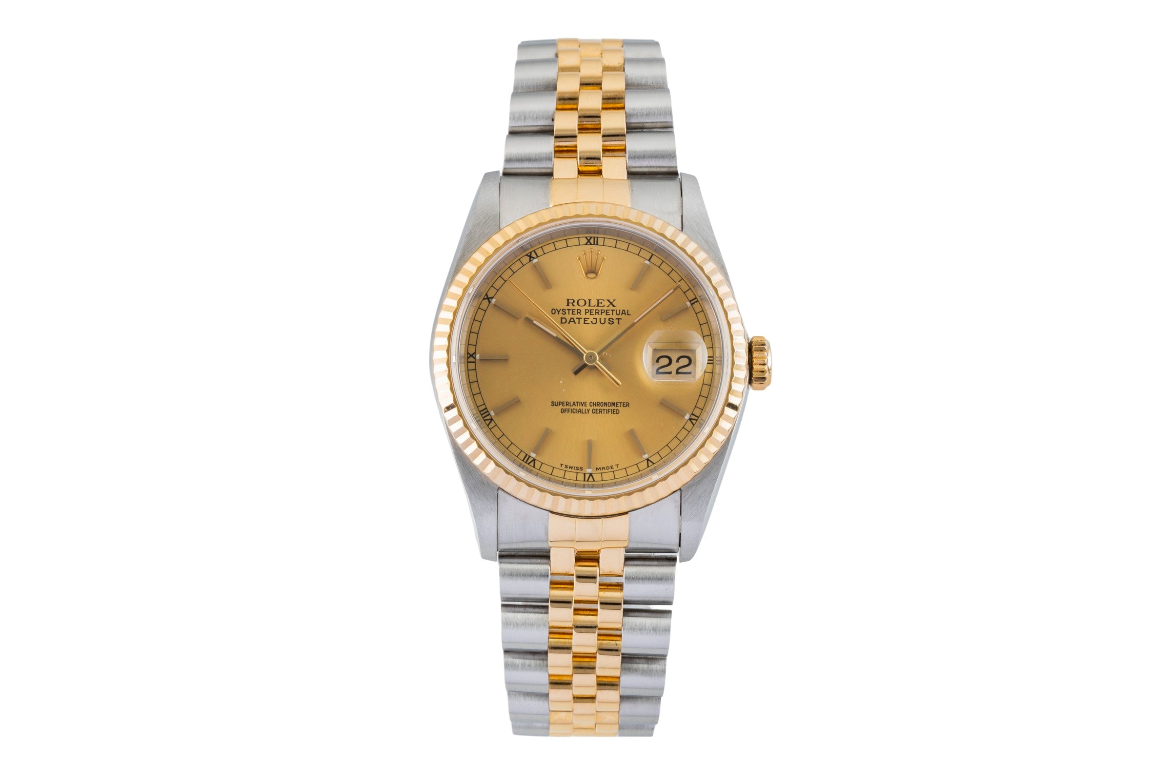Rolex Datejust steel / gold automatic men's watch 16233  [2602477]