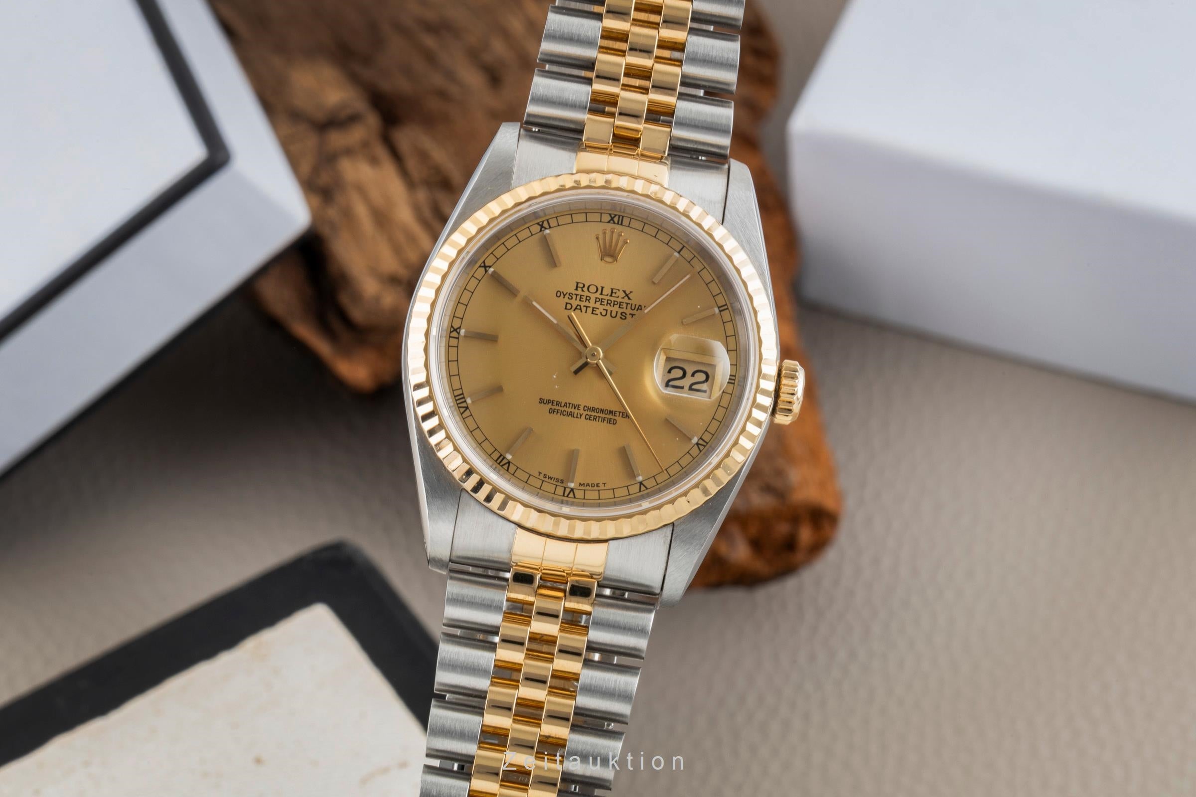 Rolex Datejust steel / gold automatic men's watch 16233  [2602477]