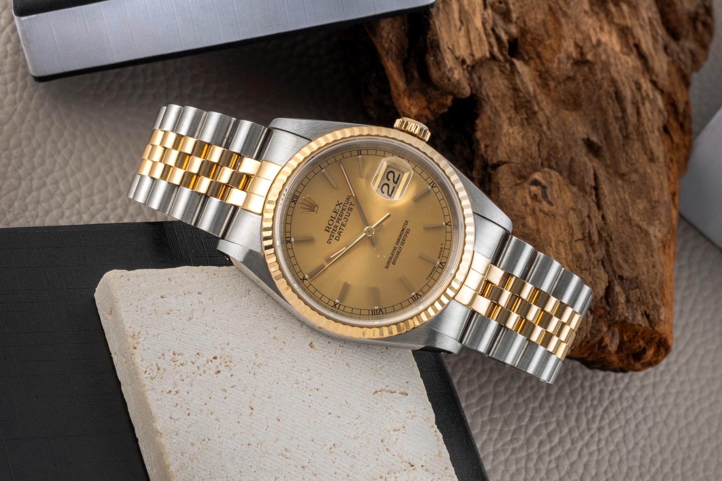 Rolex Datejust steel / gold automatic men's watch 16233  [2602477]