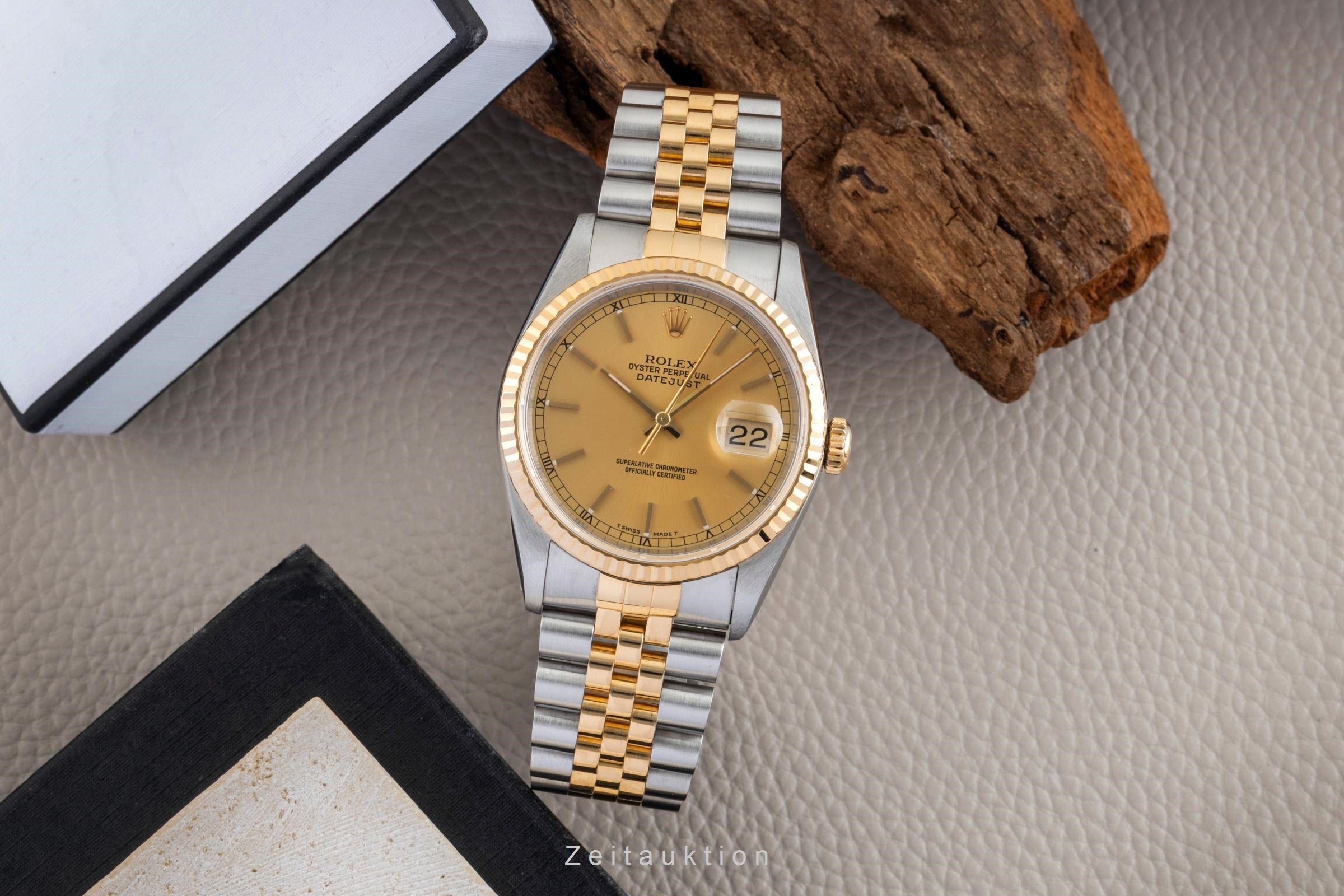 Rolex Datejust steel / gold automatic men's watch 16233  [2602477]
