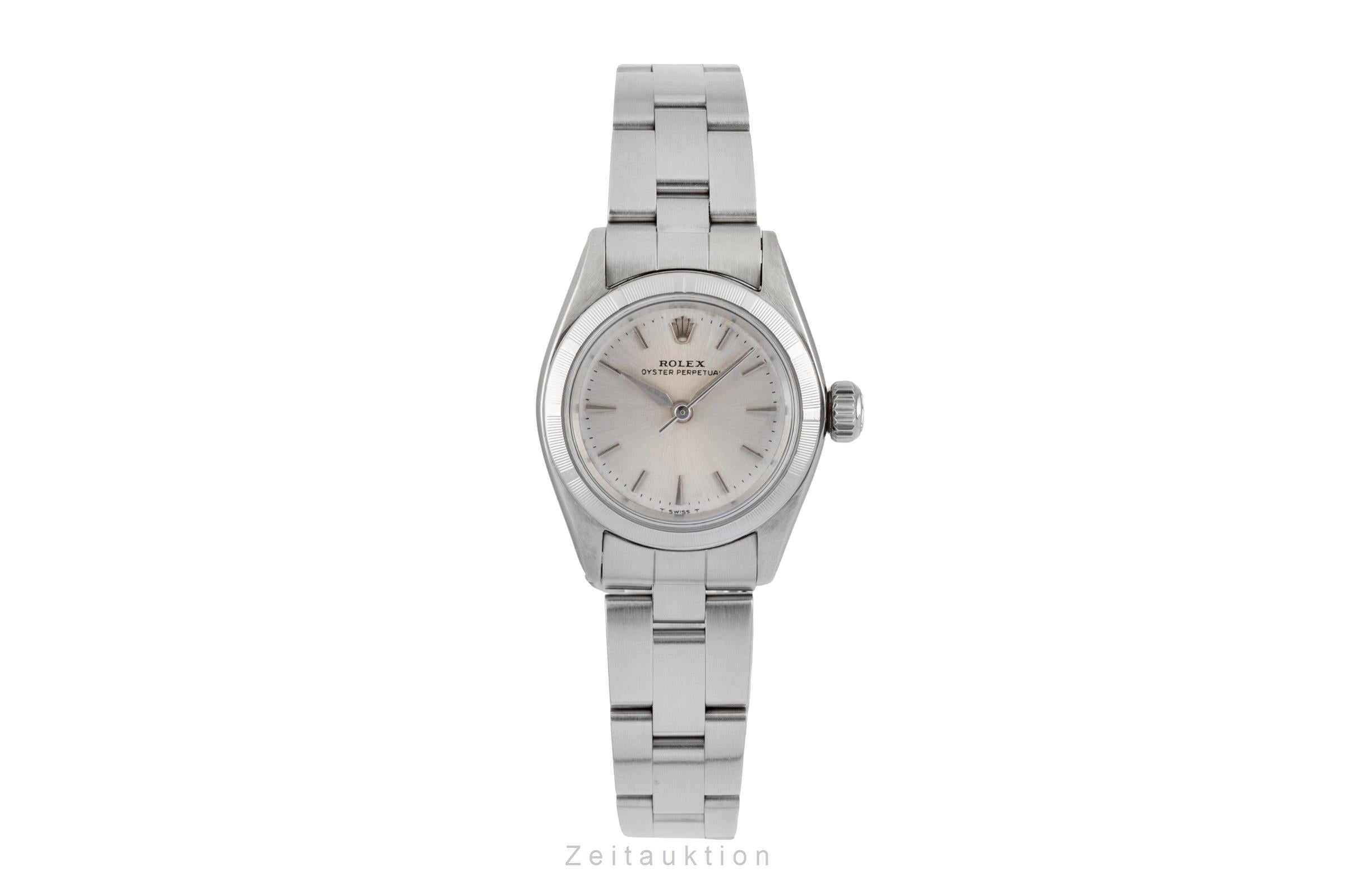Rolex Oyster Perpetual Silver Dial Edelstahl Automatik Damenuhr Ref. 6623  [2602478]
