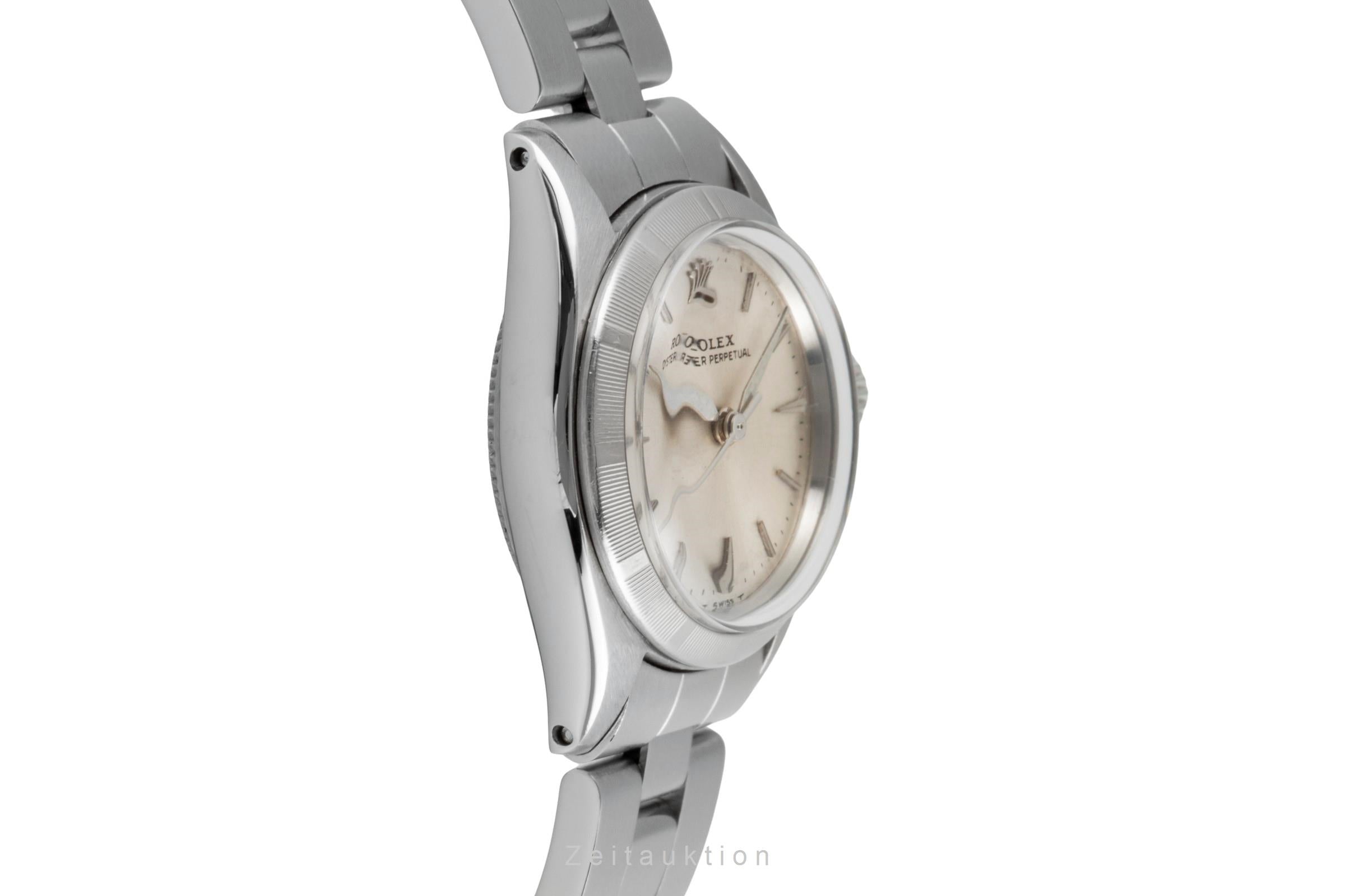 Rolex Oyster Perpetual Silver Dial Edelstahl Automatik Damenuhr Ref. 6623  [2602478]