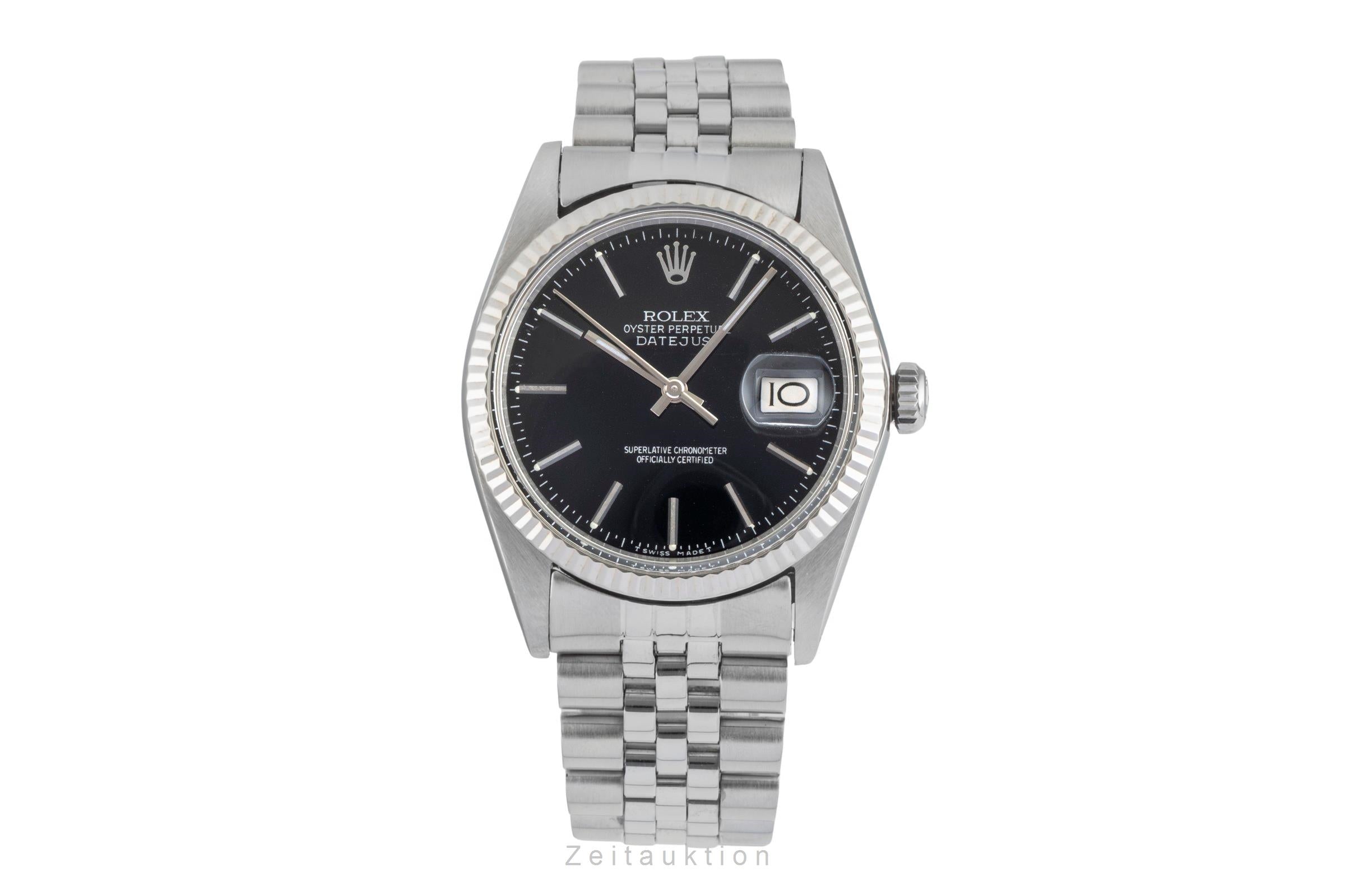 Rolex Datejust Stahl / Weissgold Automatik Herrenuhr Ref. 16014 Klassiker  [2602481]