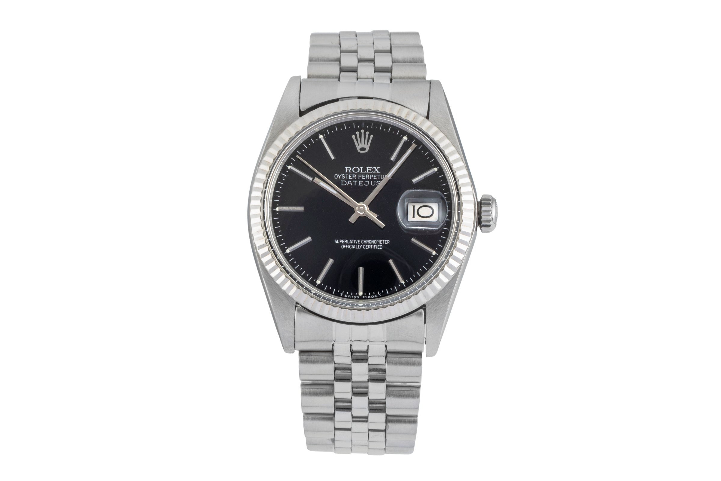 Rolex Datejust acero / oro blanco automático reloj para caballeros 16014  [2602481]