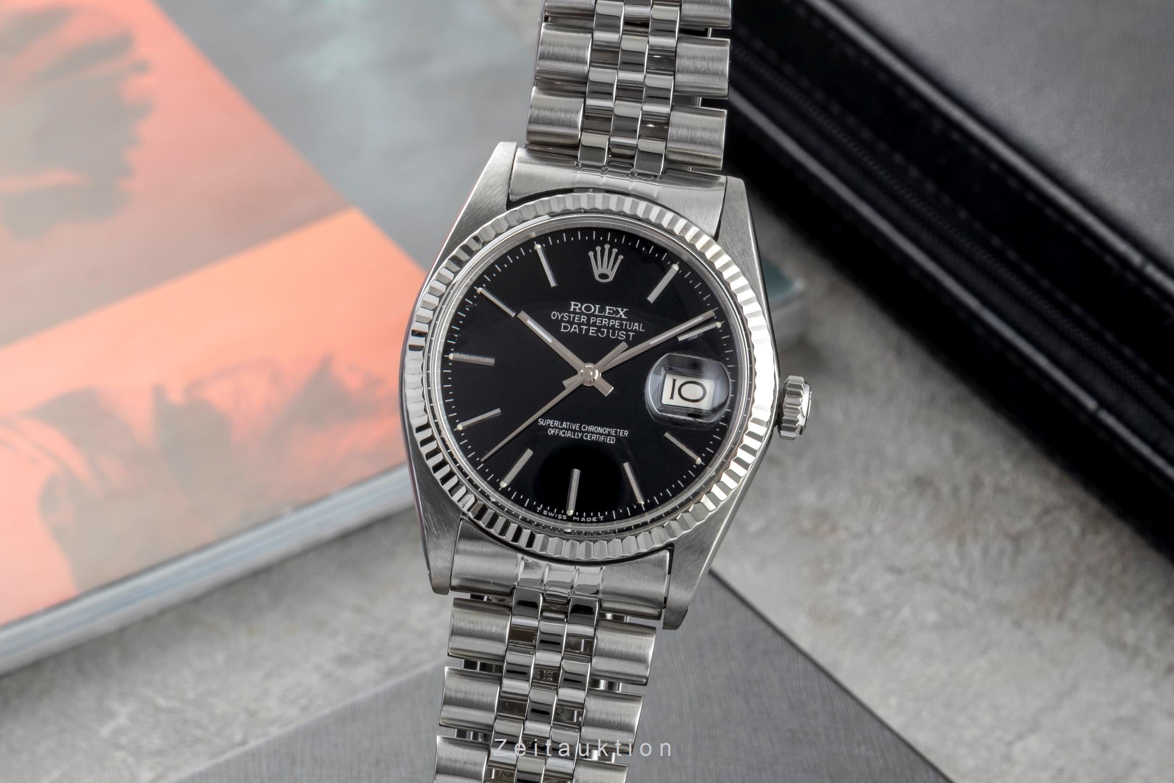 Rolex Datejust acero / oro blanco automático reloj para caballeros 16014  [2602481]