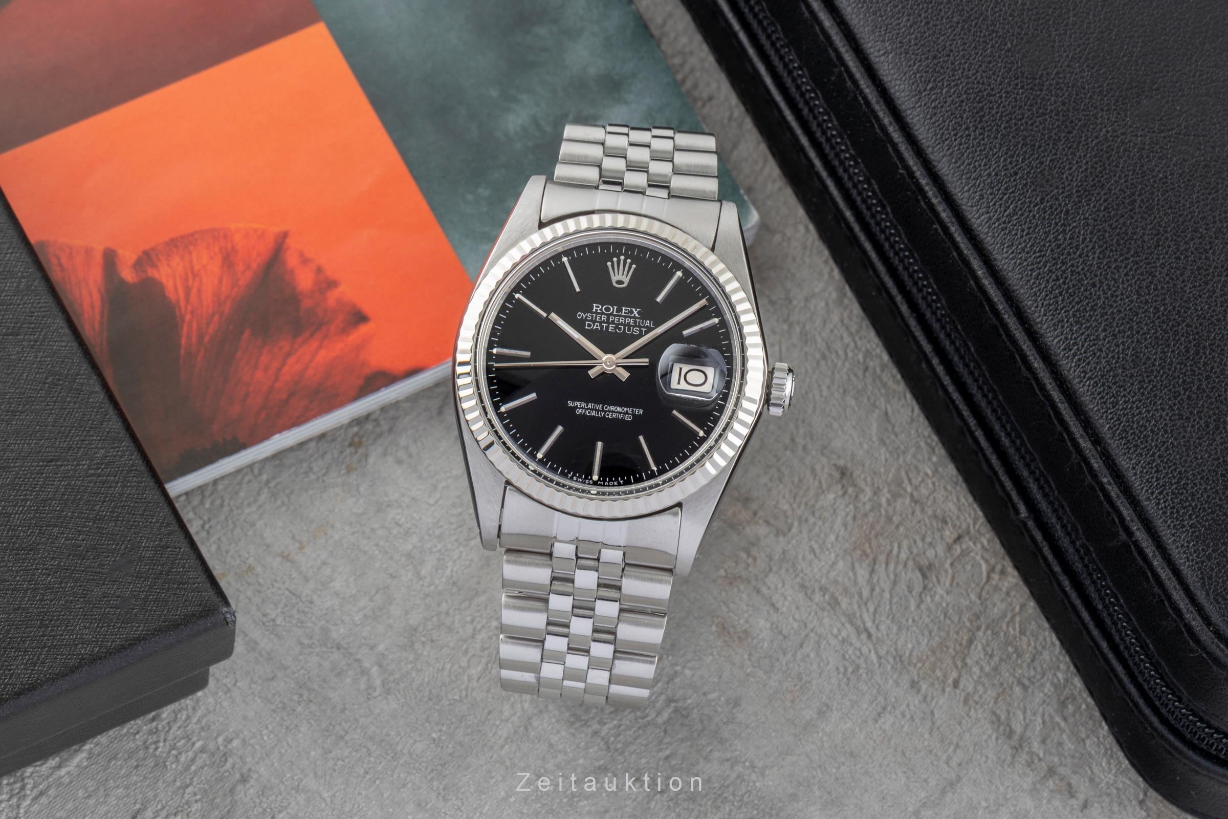 Rolex Datejust Stahl / Weissgold Automatik Herrenuhr Ref. 16014 Klassiker  [2602481]
